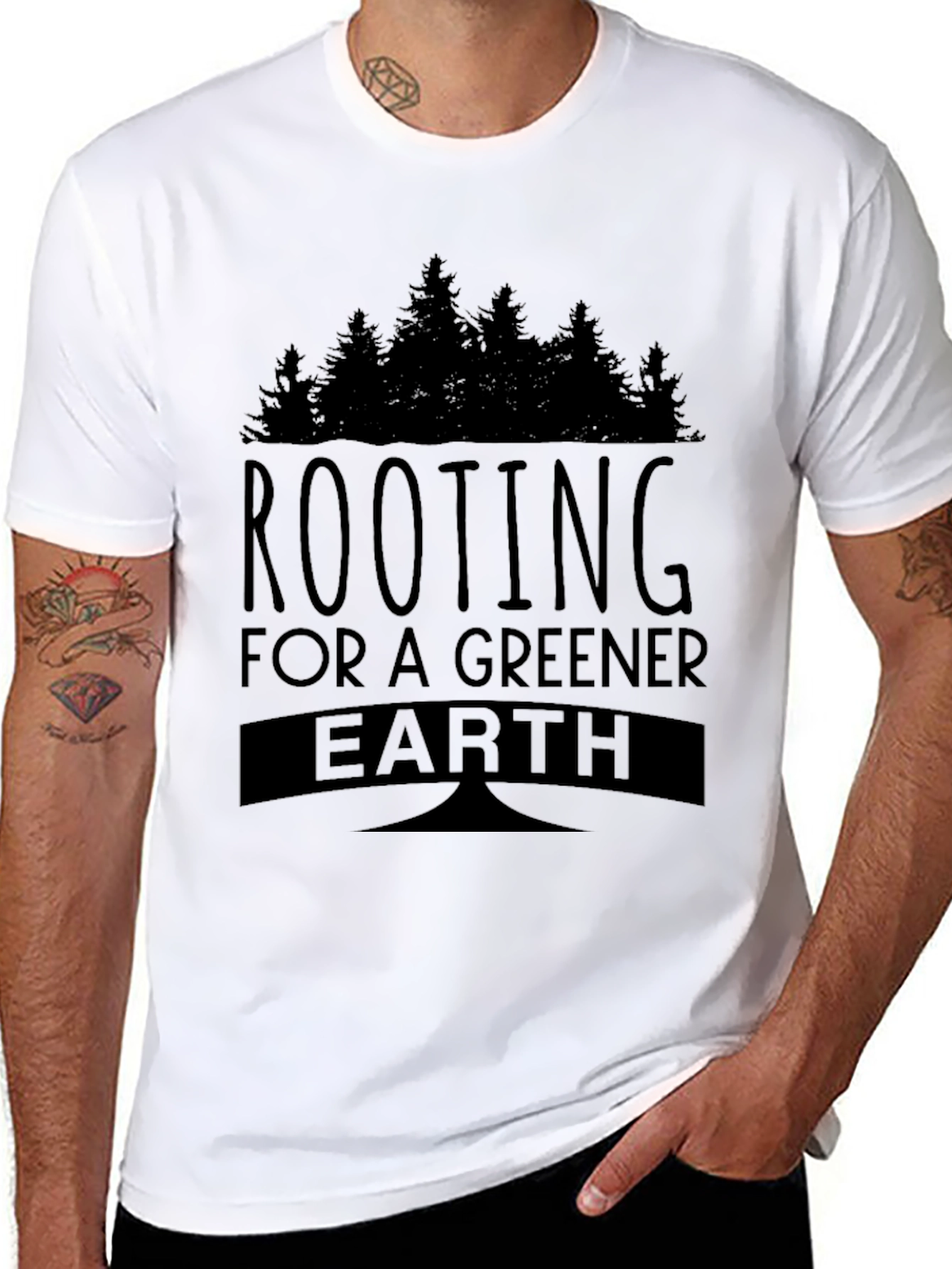 Rooting for a Greener Earth Graphic Tee