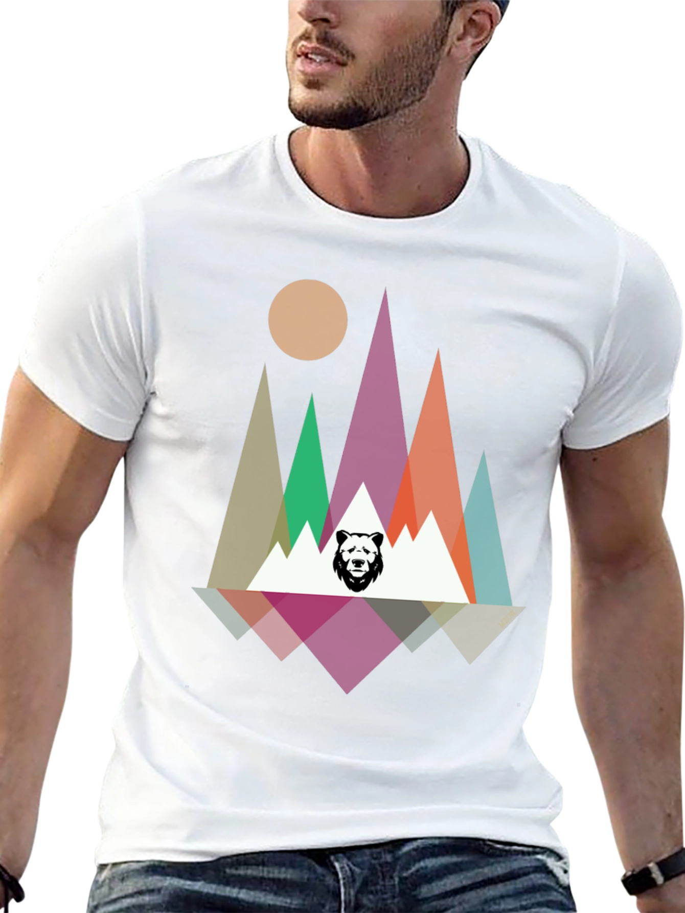 Geometric Bear Mountain T-Shirt