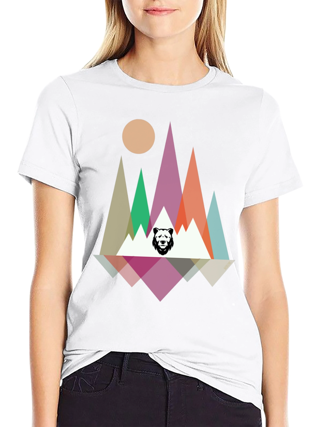 Geometric Bear Mountain T-Shirt