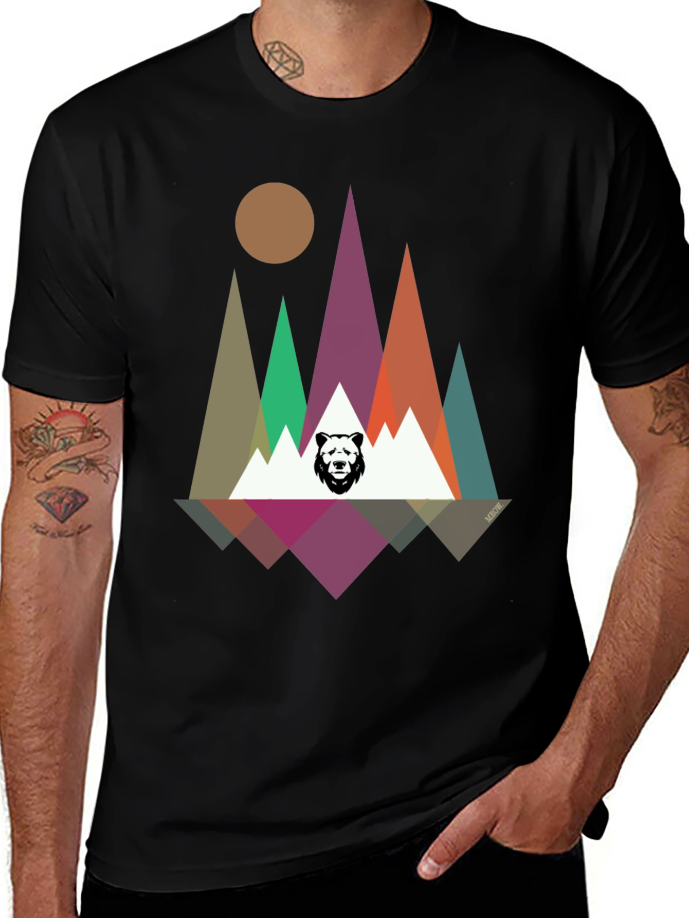 Geometric Bear Mountain T-Shirt