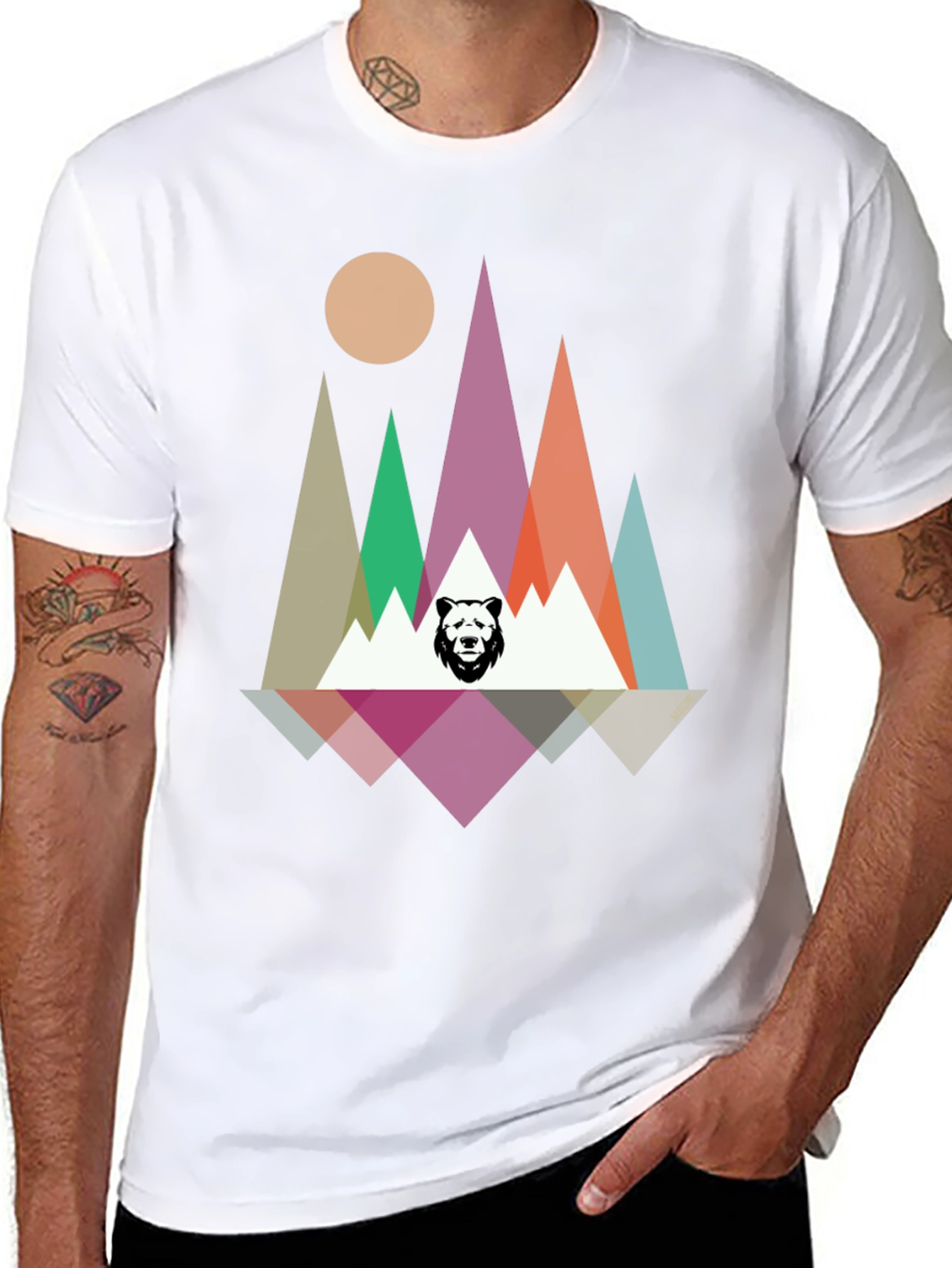 Geometric Bear Mountain T-Shirt