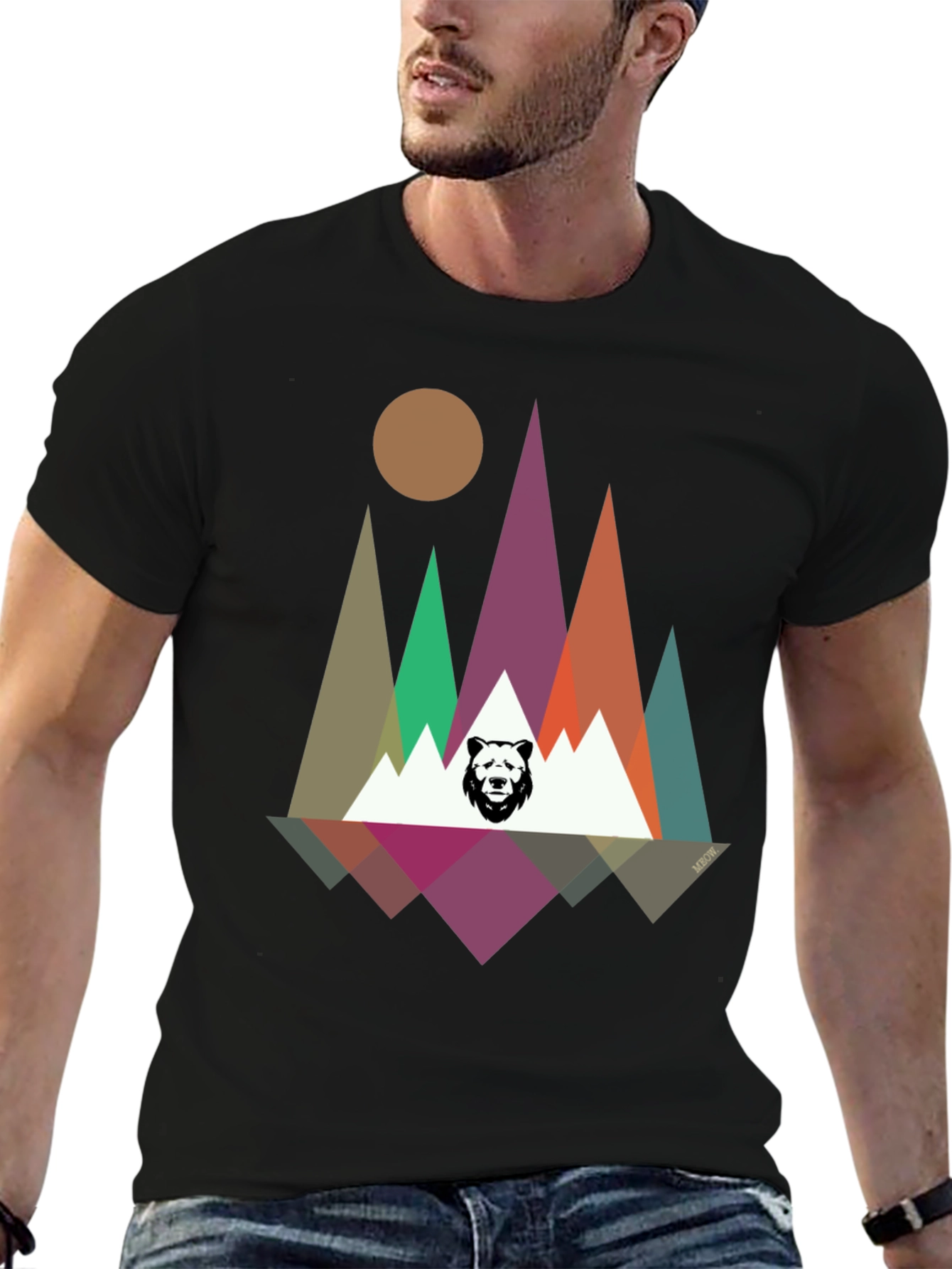 Geometric Bear Mountain T-Shirt