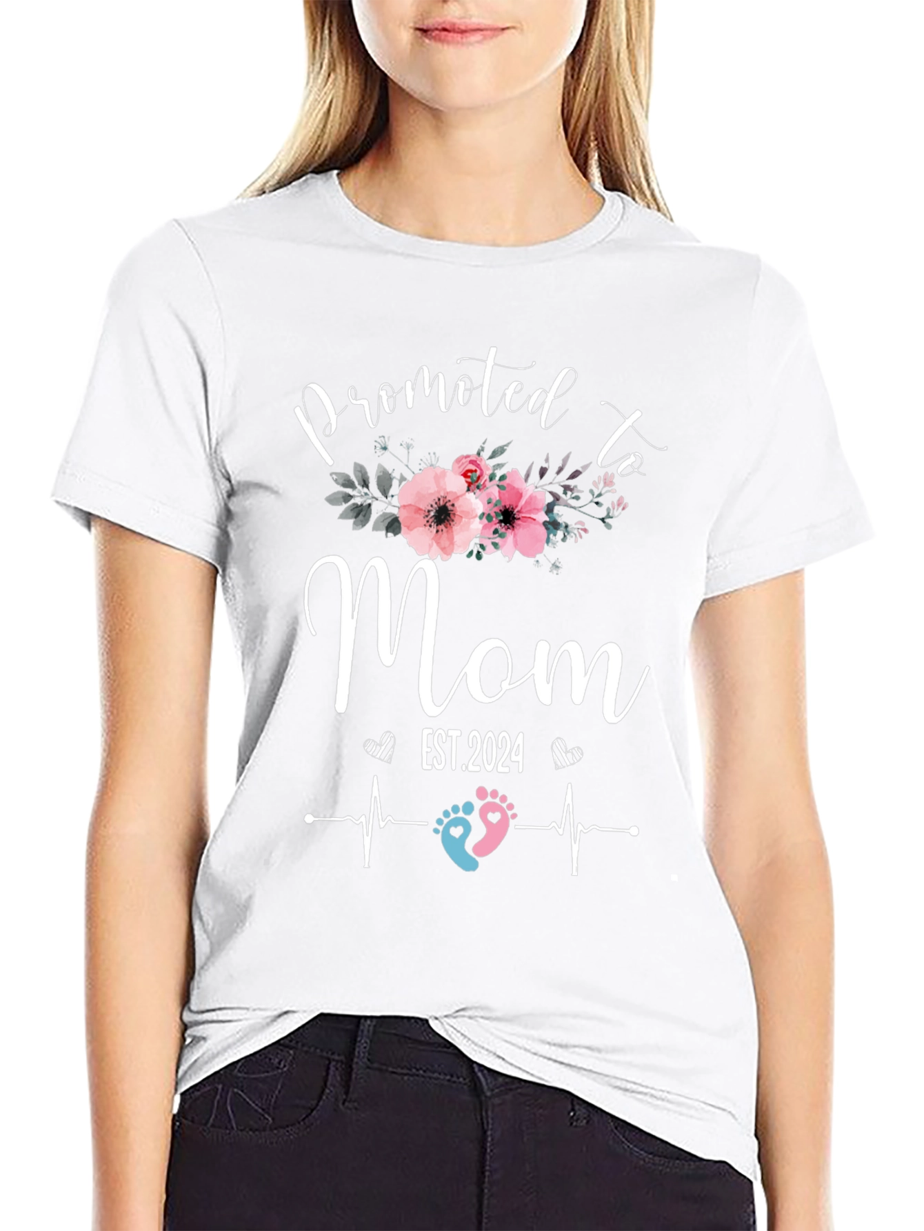 Promoted to Mom 2024 T-Shirt