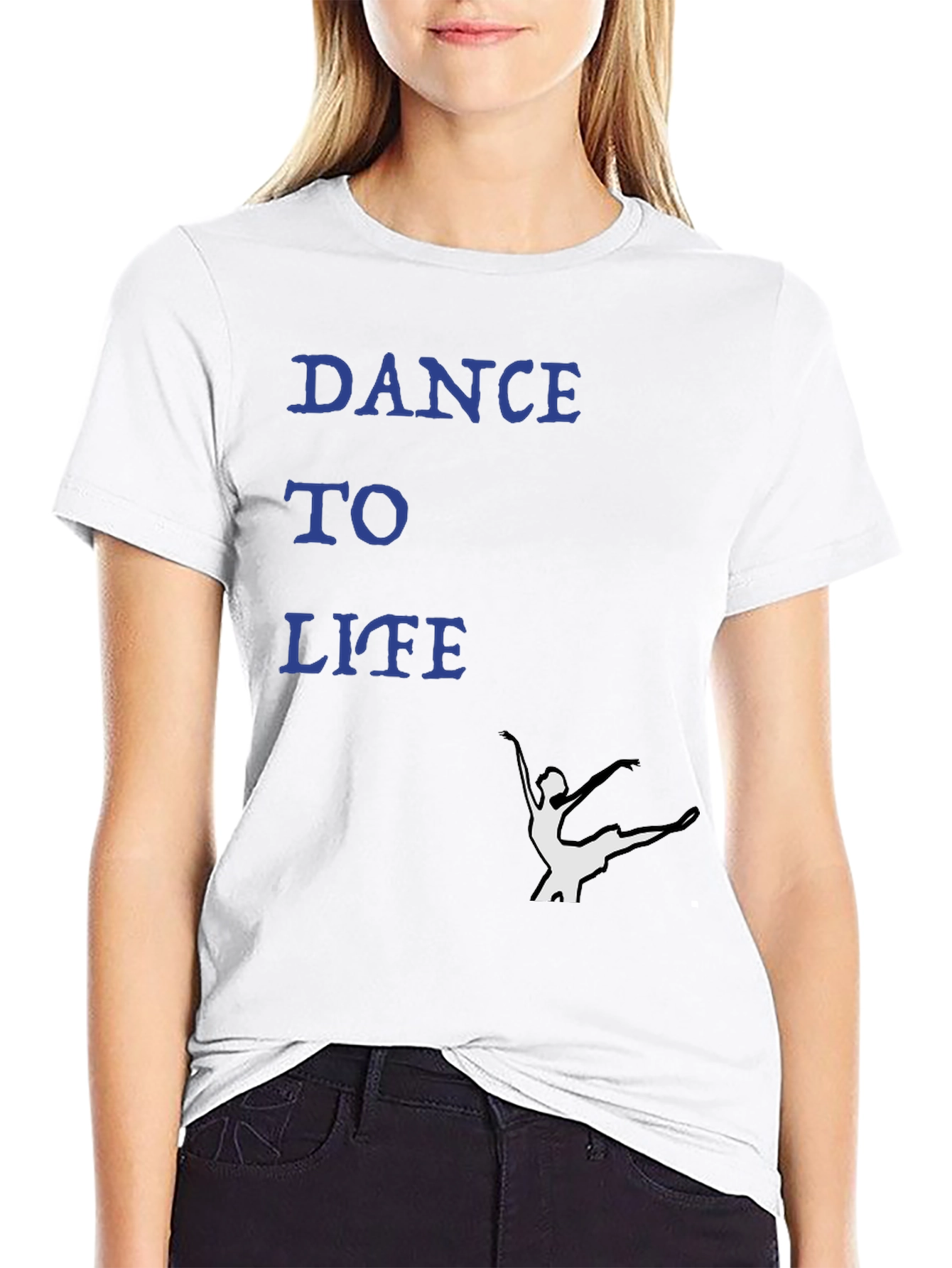 Dance to Life Black Graphic Tee