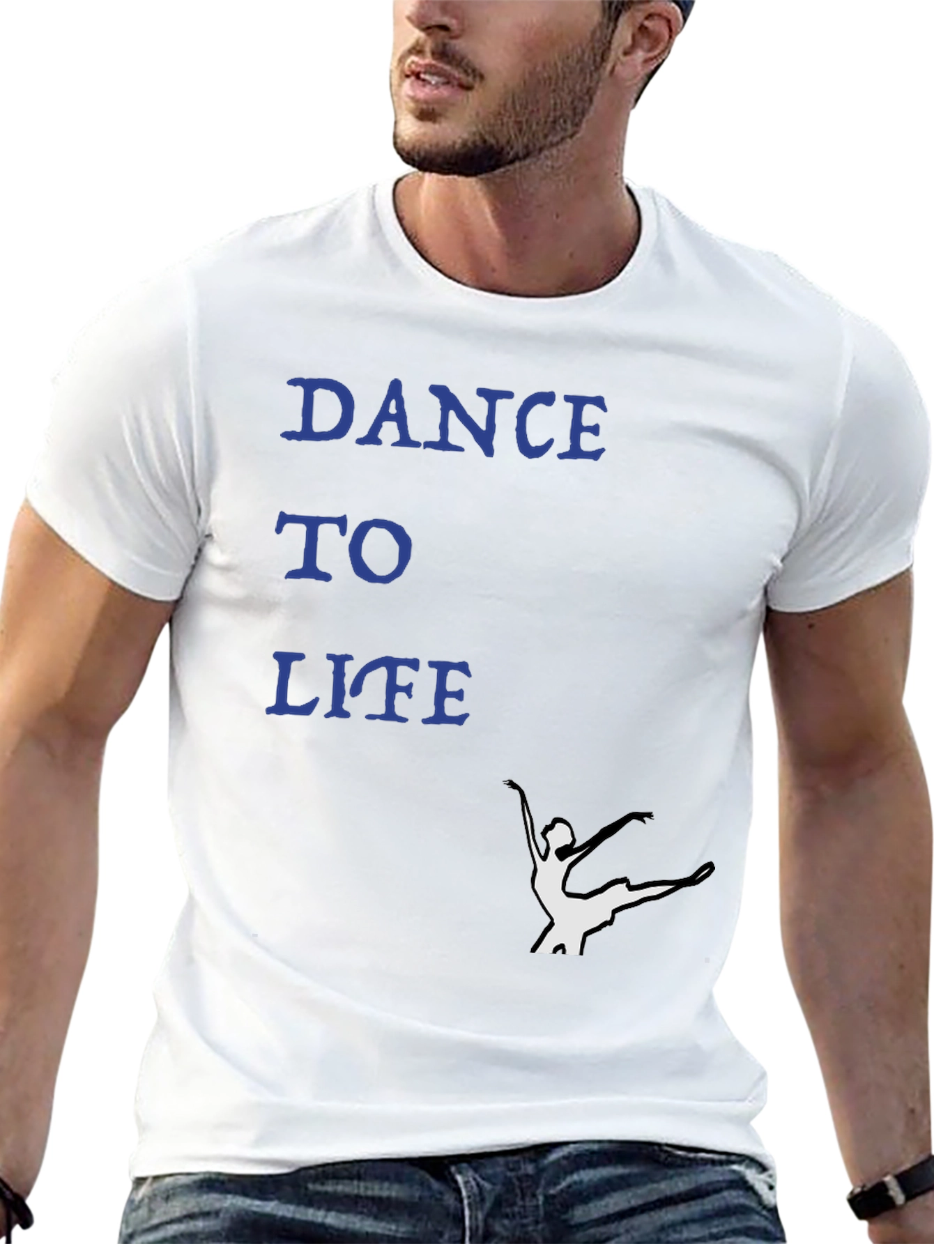 Dance to Life Black Graphic Tee