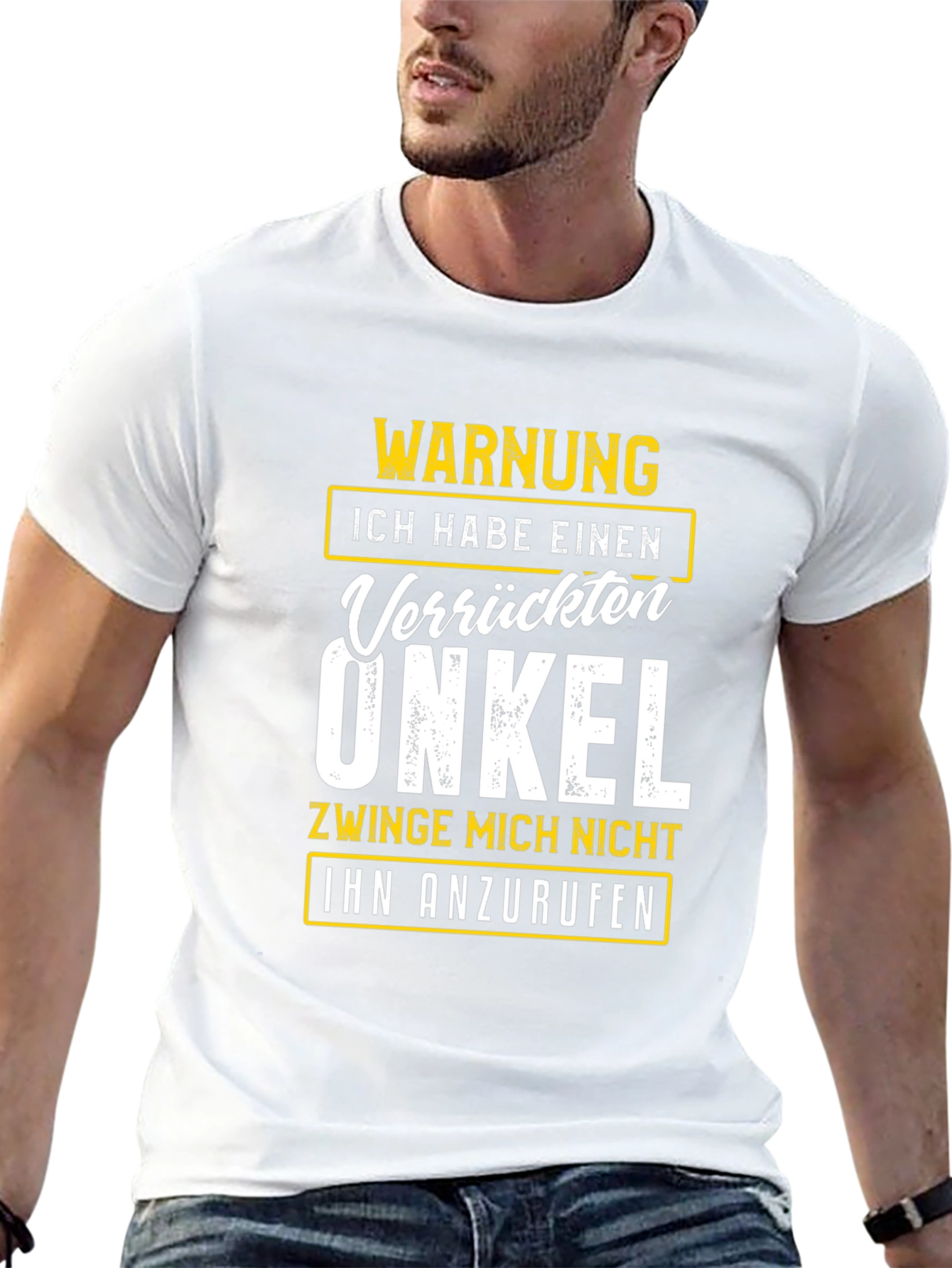 Warning Crazy Uncle German T-Shirt