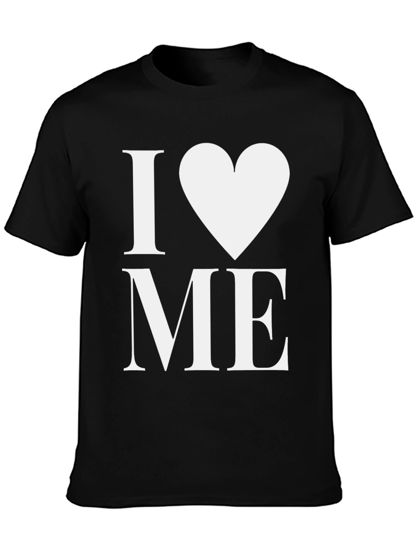 I Heart Me Black Graphic Tee