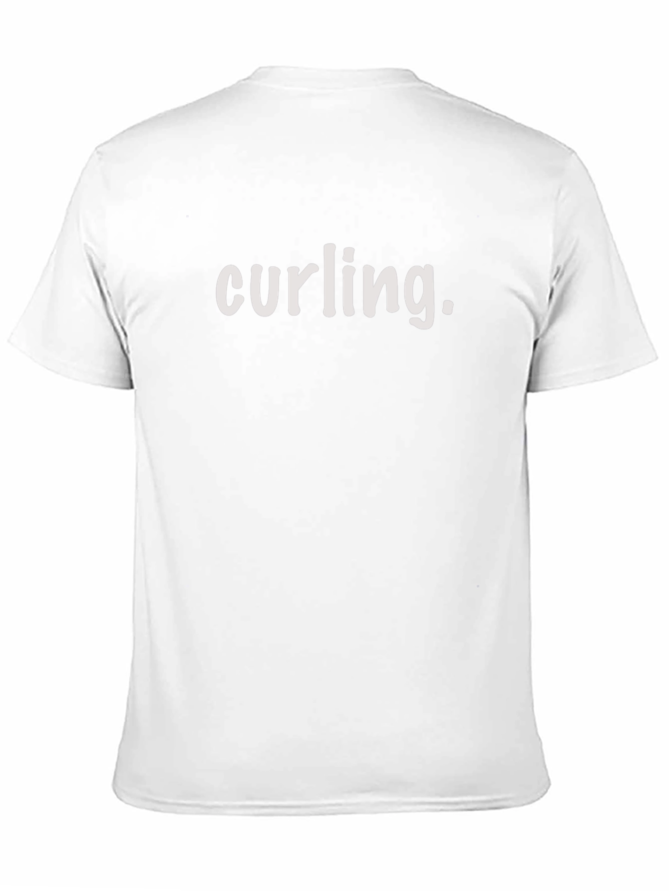 Curling T-Shirt - Black Crew Neck