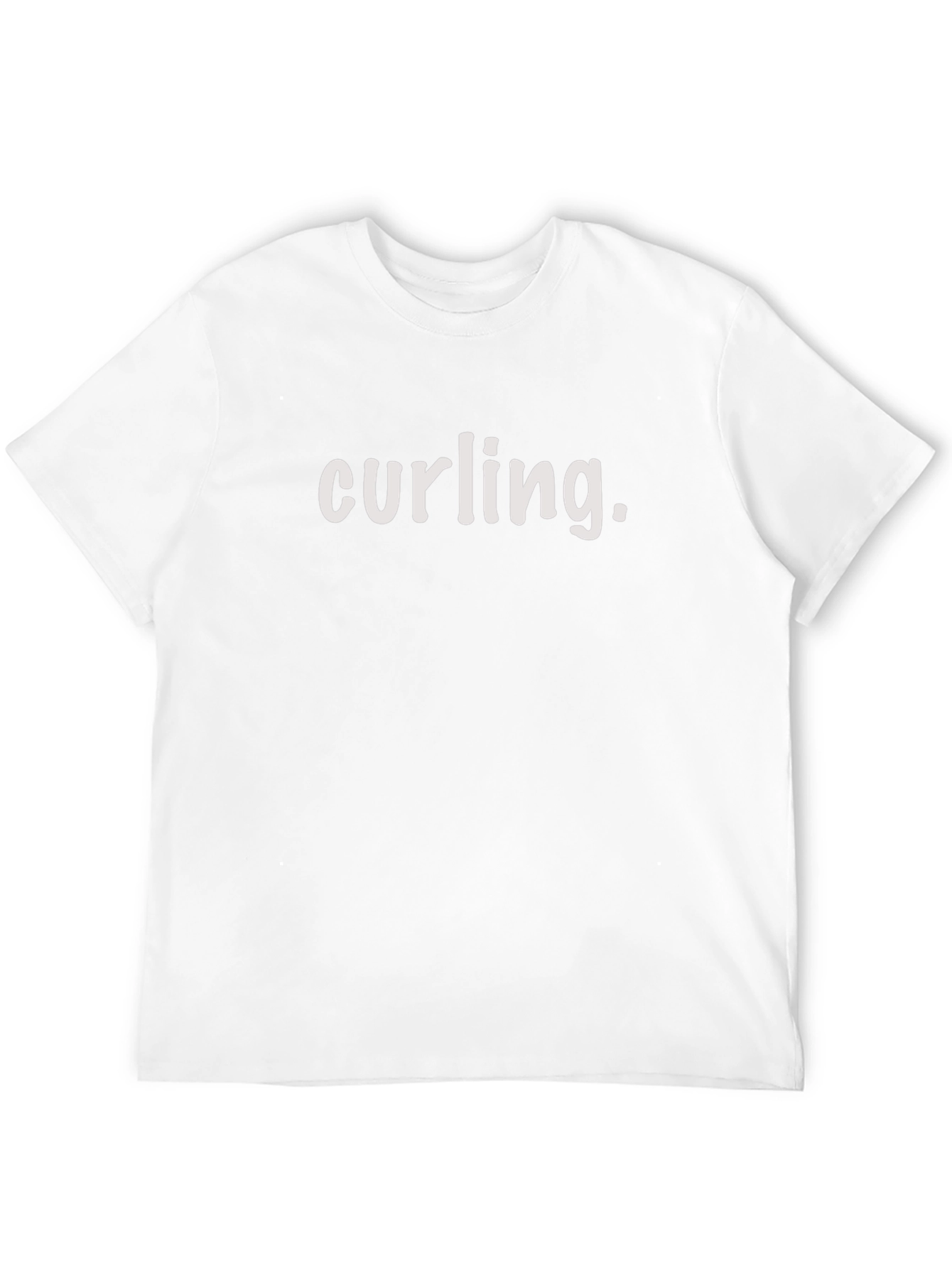 Curling T-Shirt - Black Crew Neck
