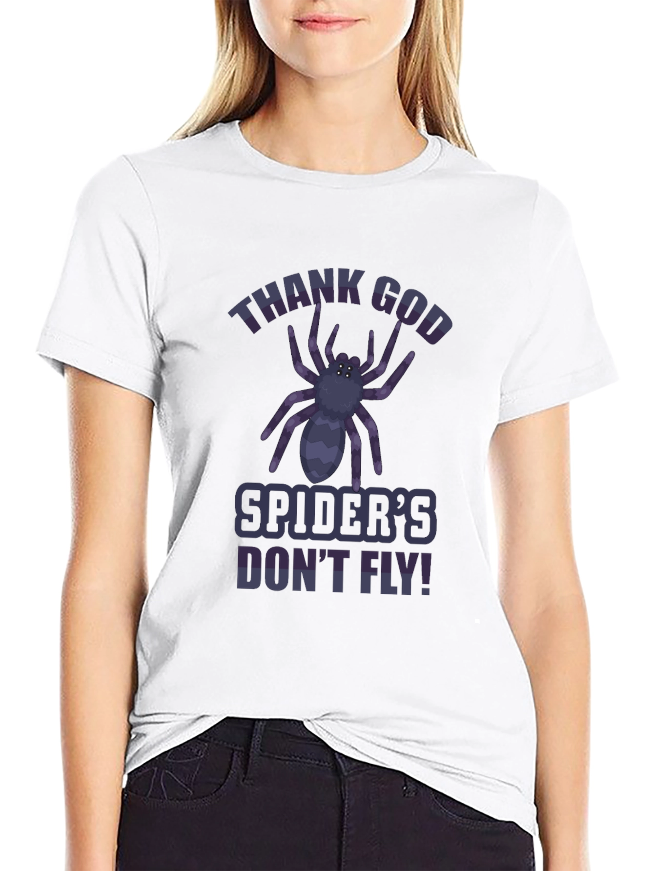 Thank God Spiders Dont Fly T-Shirt