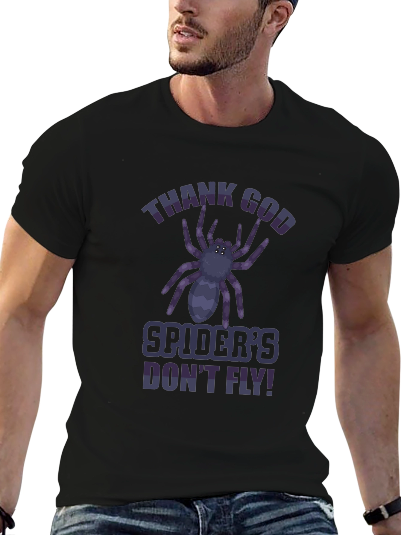 Thank God Spiders Dont Fly T-Shirt