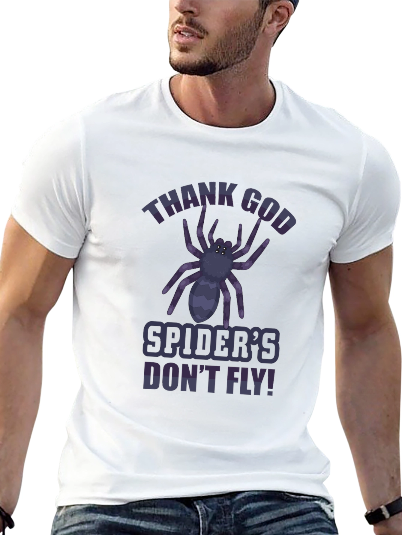 Thank God Spiders Dont Fly T-Shirt