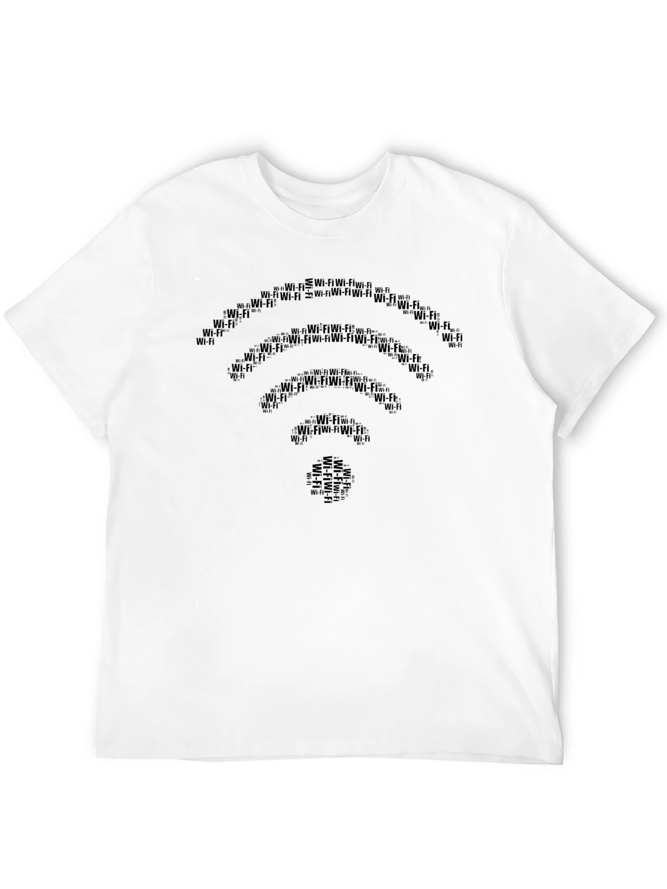 Wi-Fi Signal Graphic Black T-Shirt