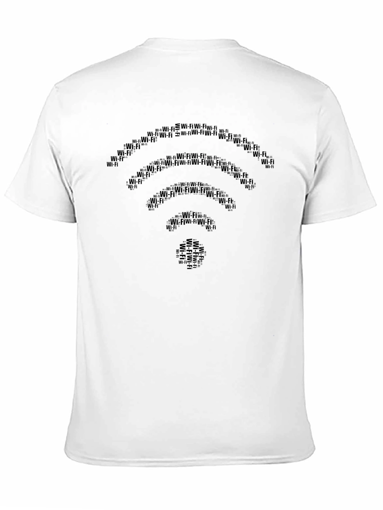 Wi-Fi Signal Graphic Black T-Shirt