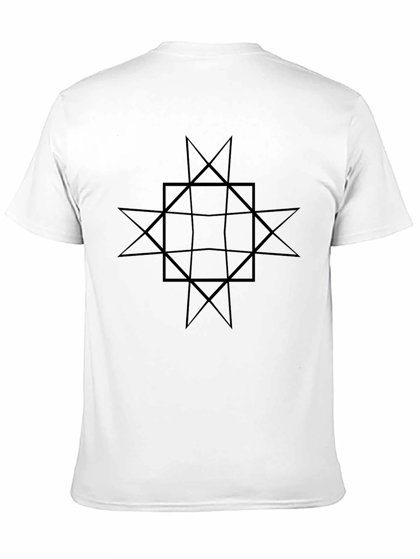 Geometric Star Square Graphic Tee