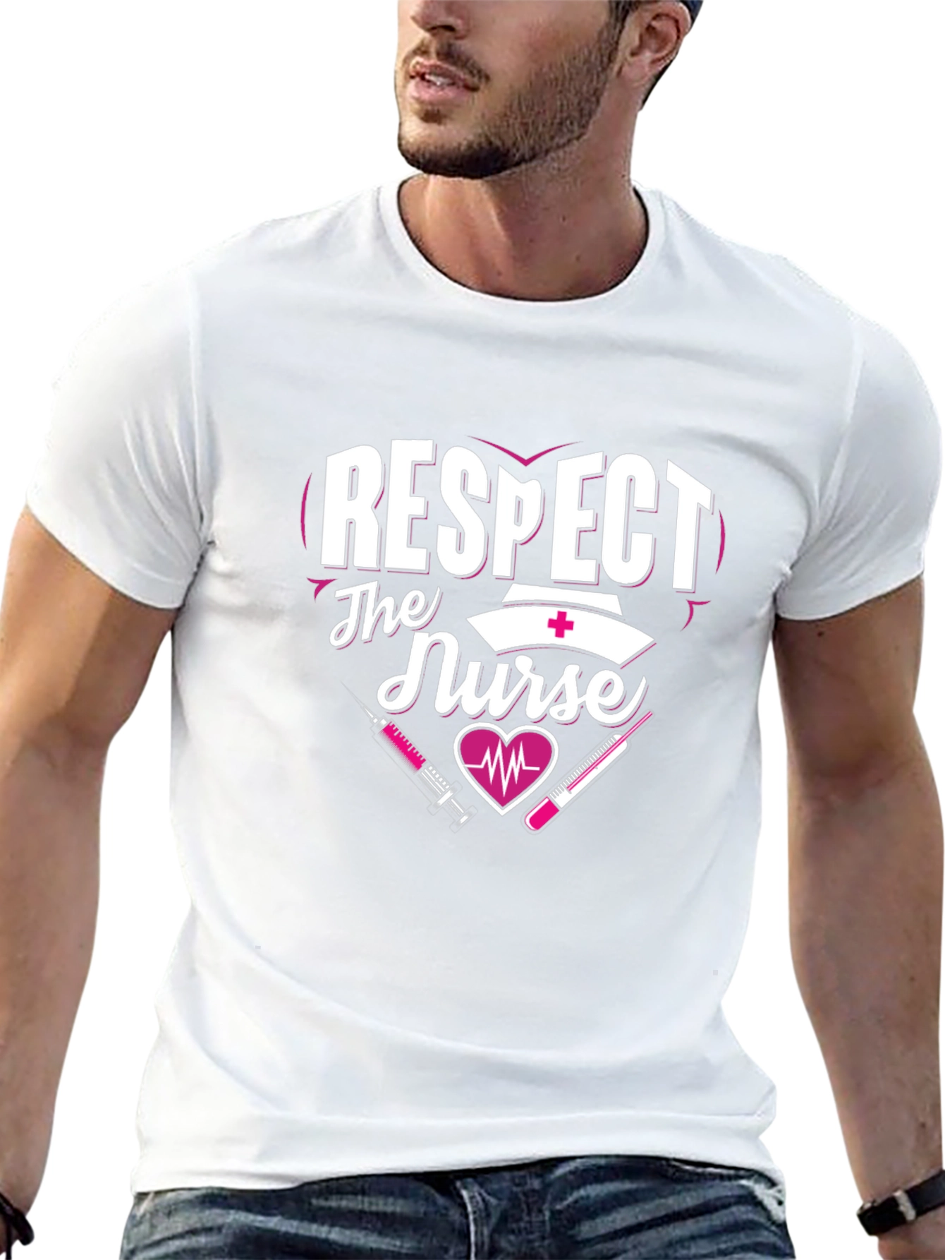 Respect The Nurse T-Shirt - Healthcare Apparel