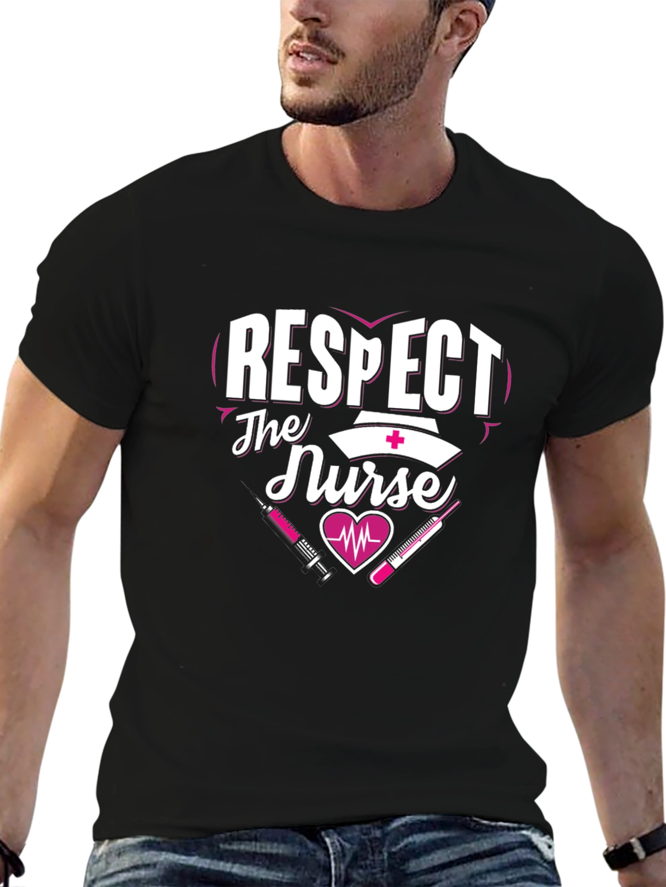 Respect The Nurse T-Shirt - Healthcare Apparel