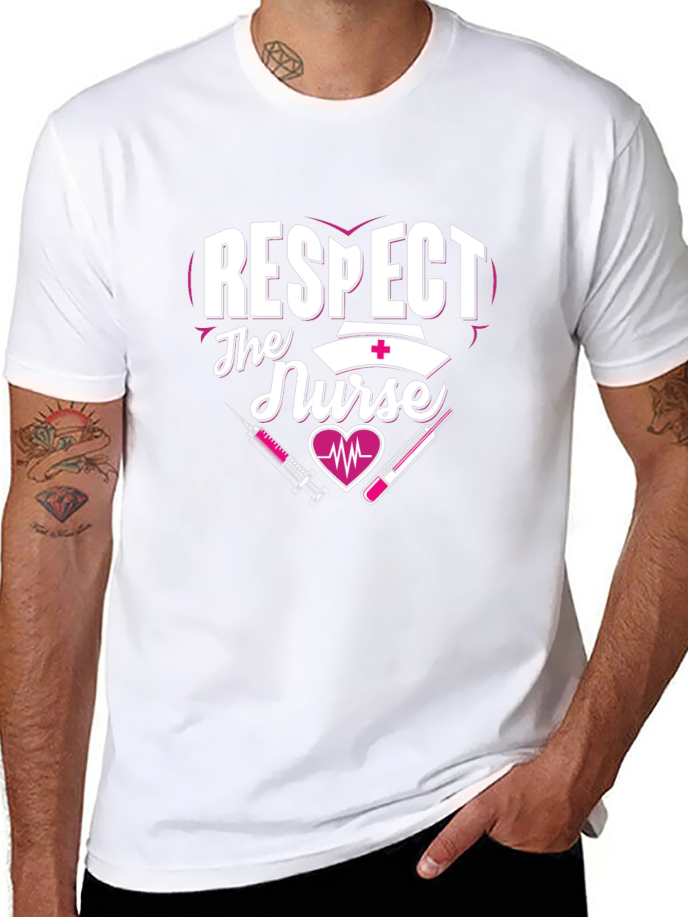 Respect The Nurse T-Shirt - Healthcare Apparel