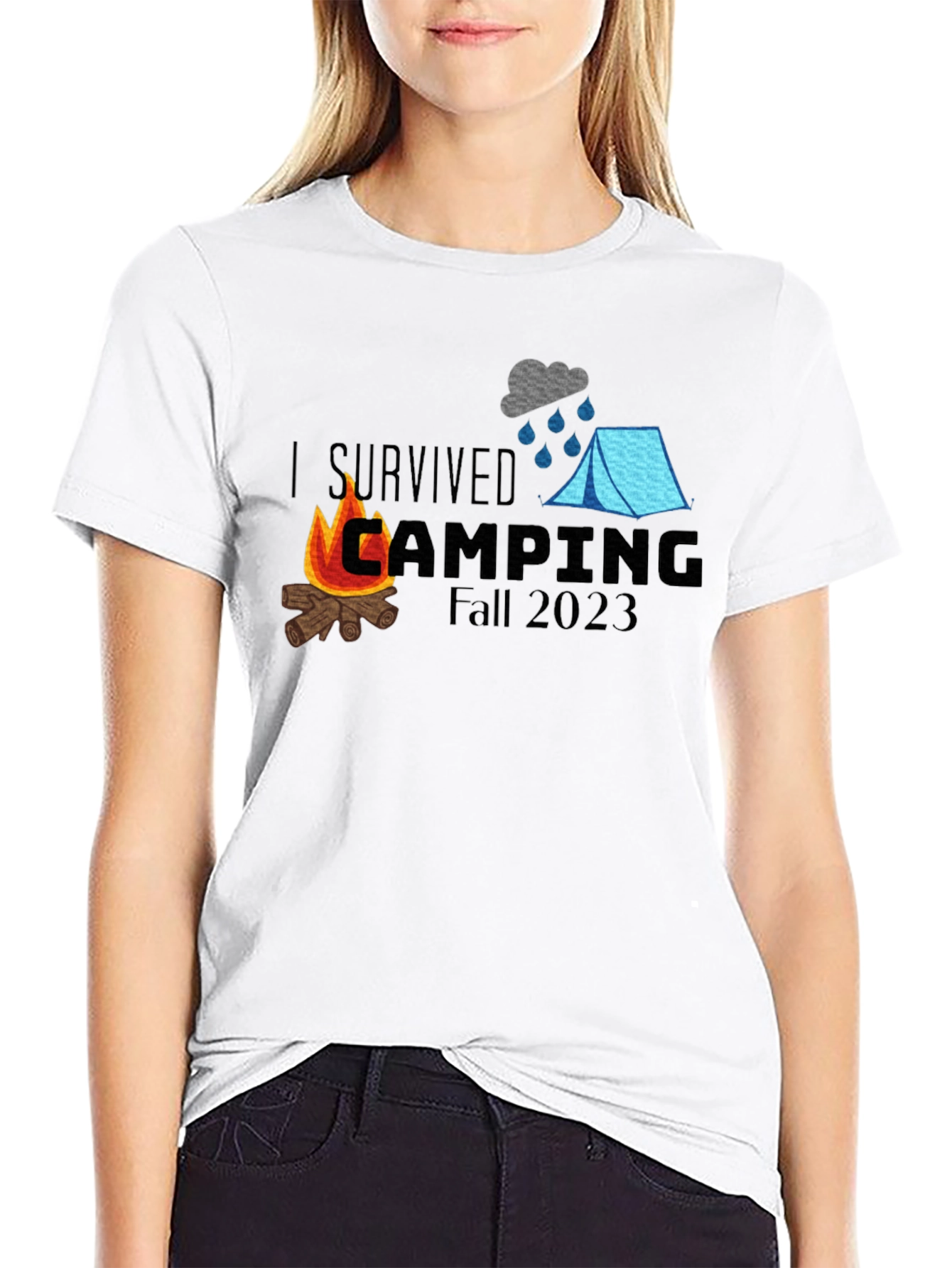 I Survived Camping Fall 2023 T-Shirt