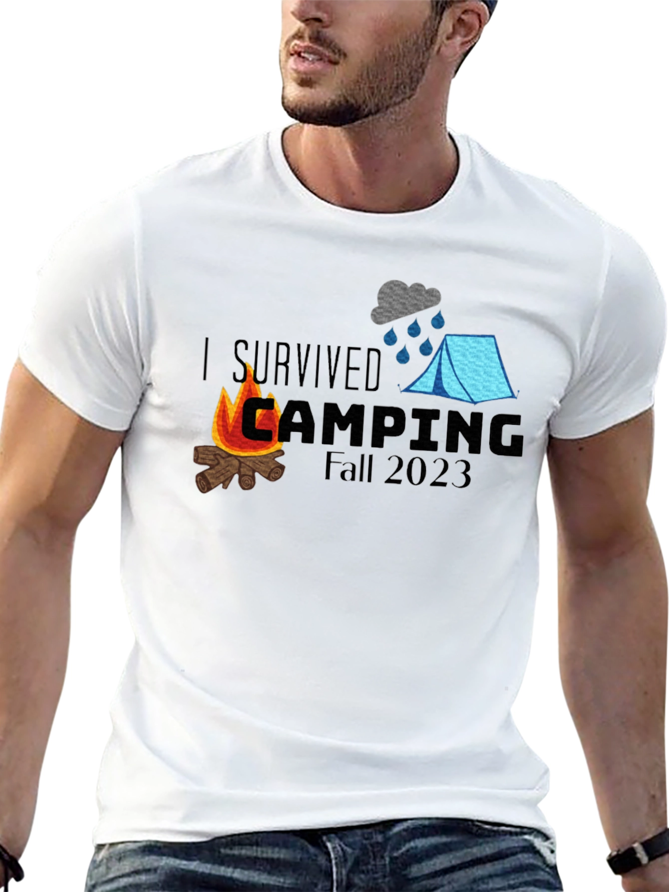 I Survived Camping Fall 2023 T-Shirt