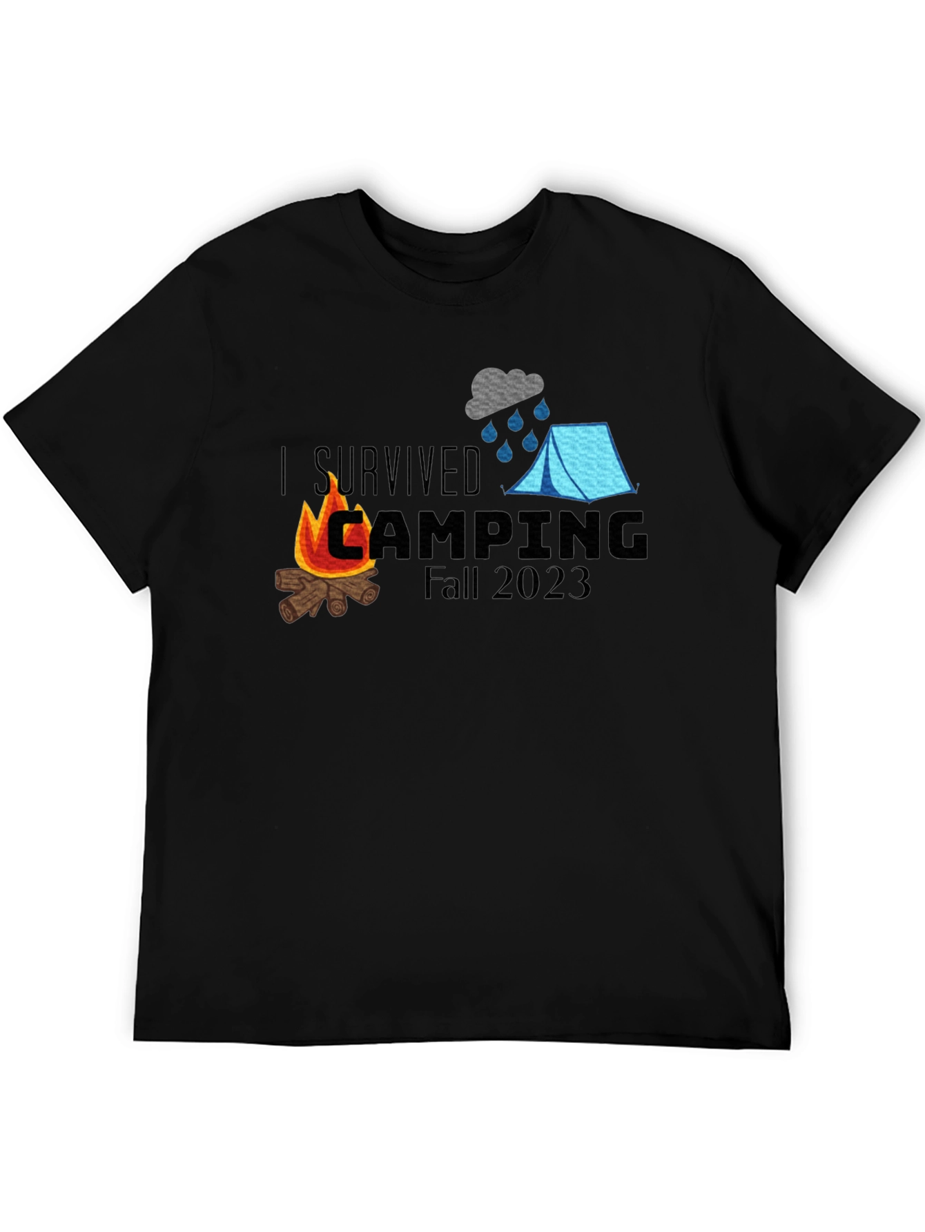 I Survived Camping Fall 2023 T-Shirt