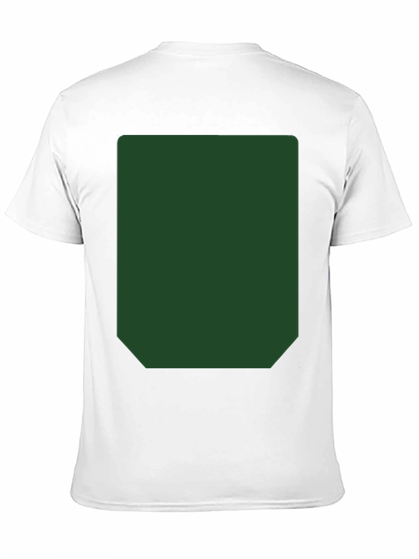 Black Short Sleeve T-Shirt with Green Rectangle