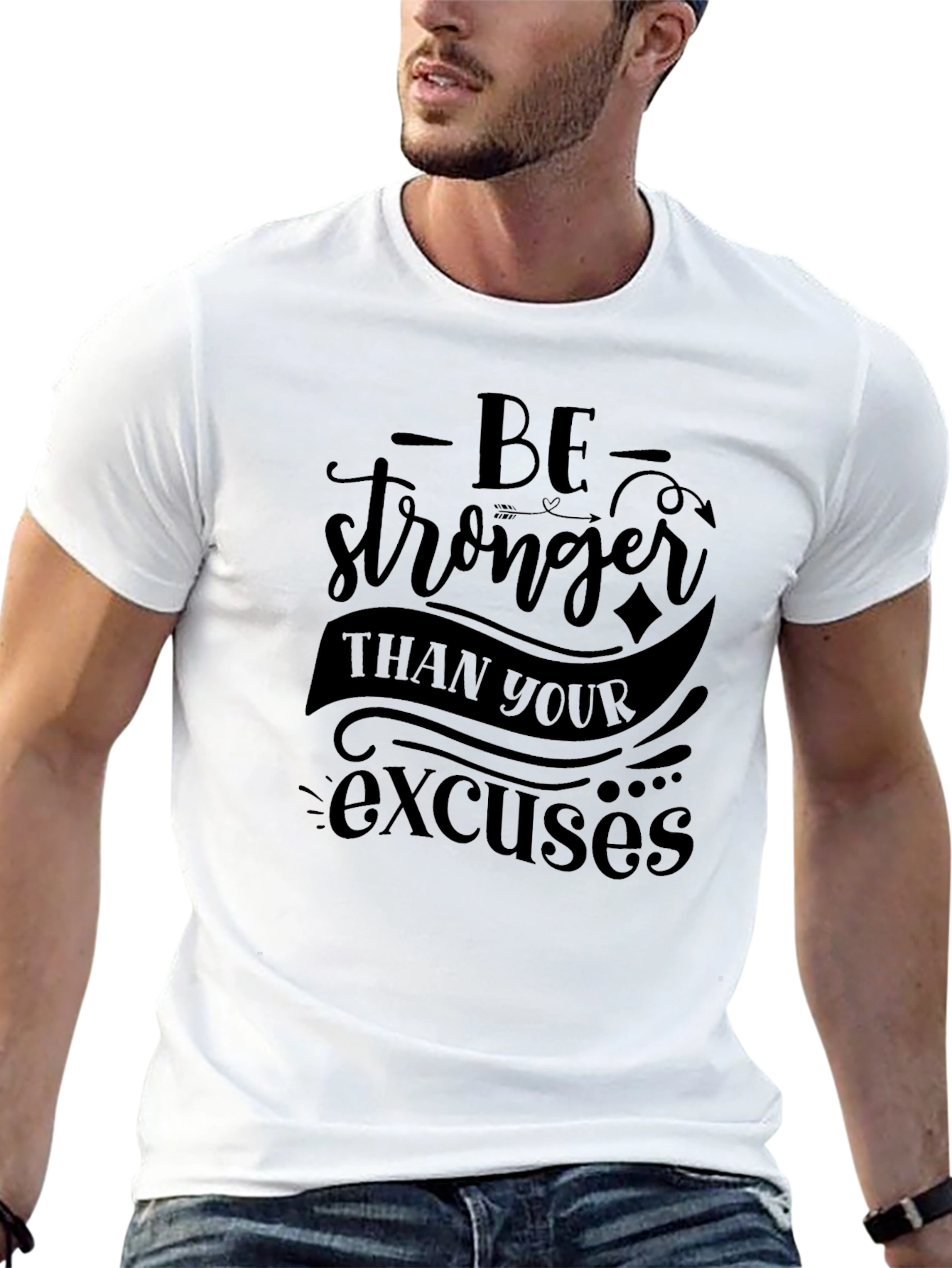 Motivational Be Stronger Graphic T-Shirt