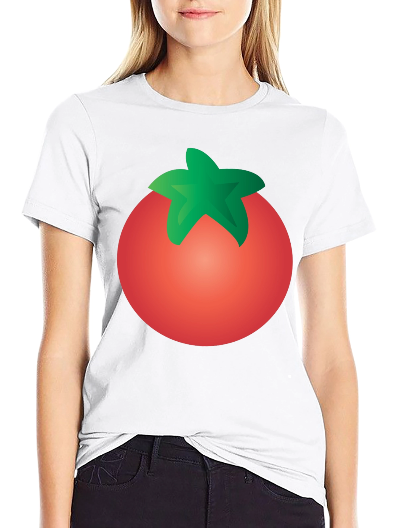 Tomato Graphic Black T-Shirt