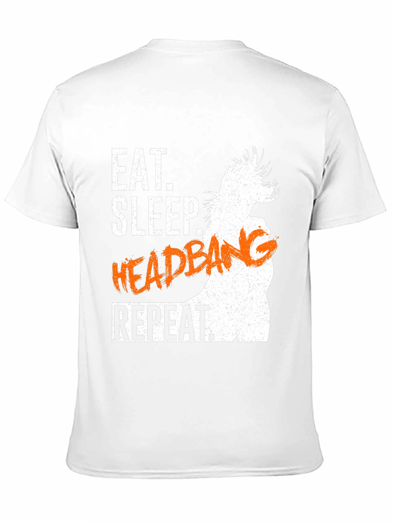 Eat Sleep Headbang Repeat Black Graphic T-Shirt