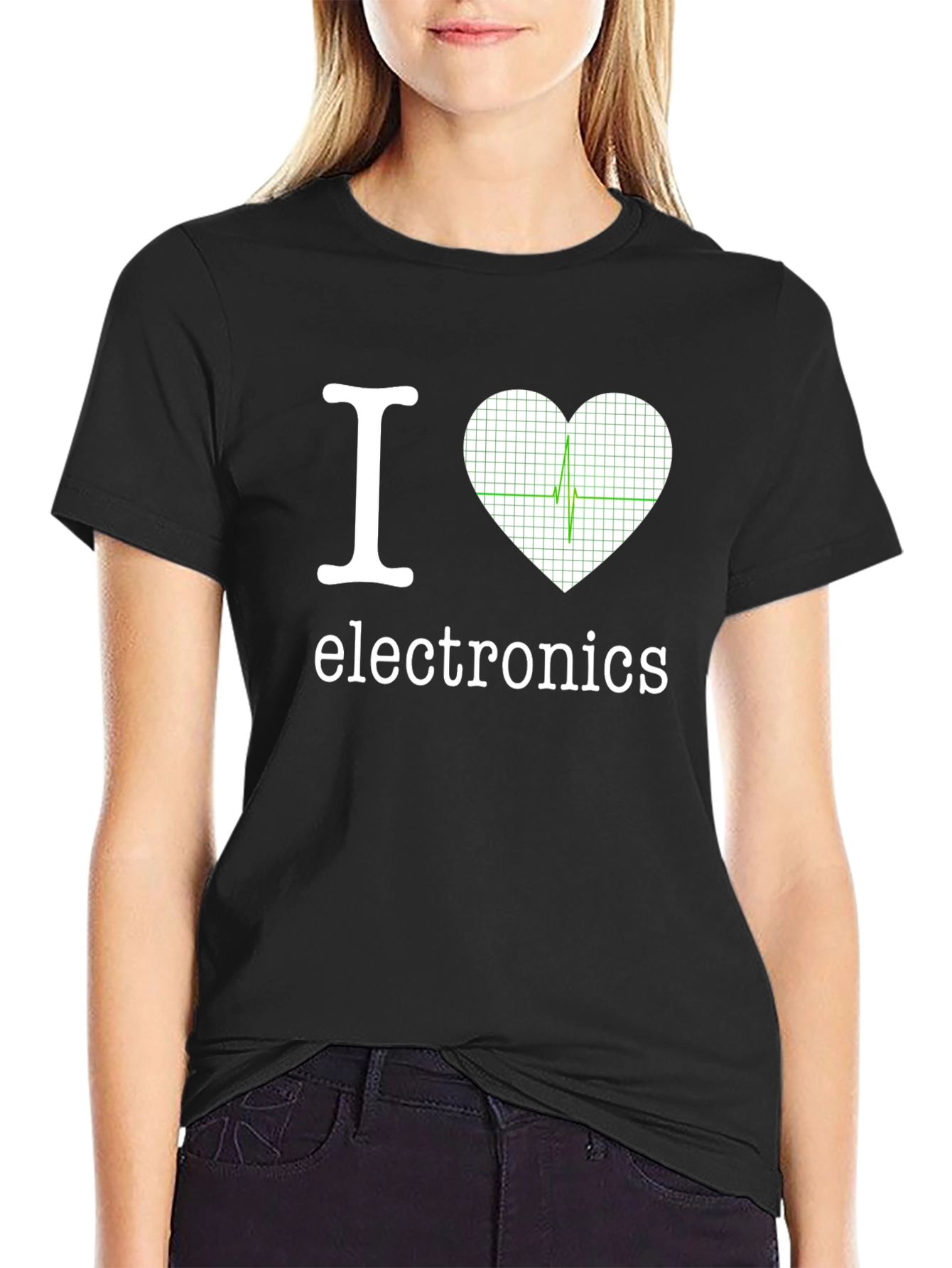 I Heart Electronics T-Shirt - Cool Geek Design