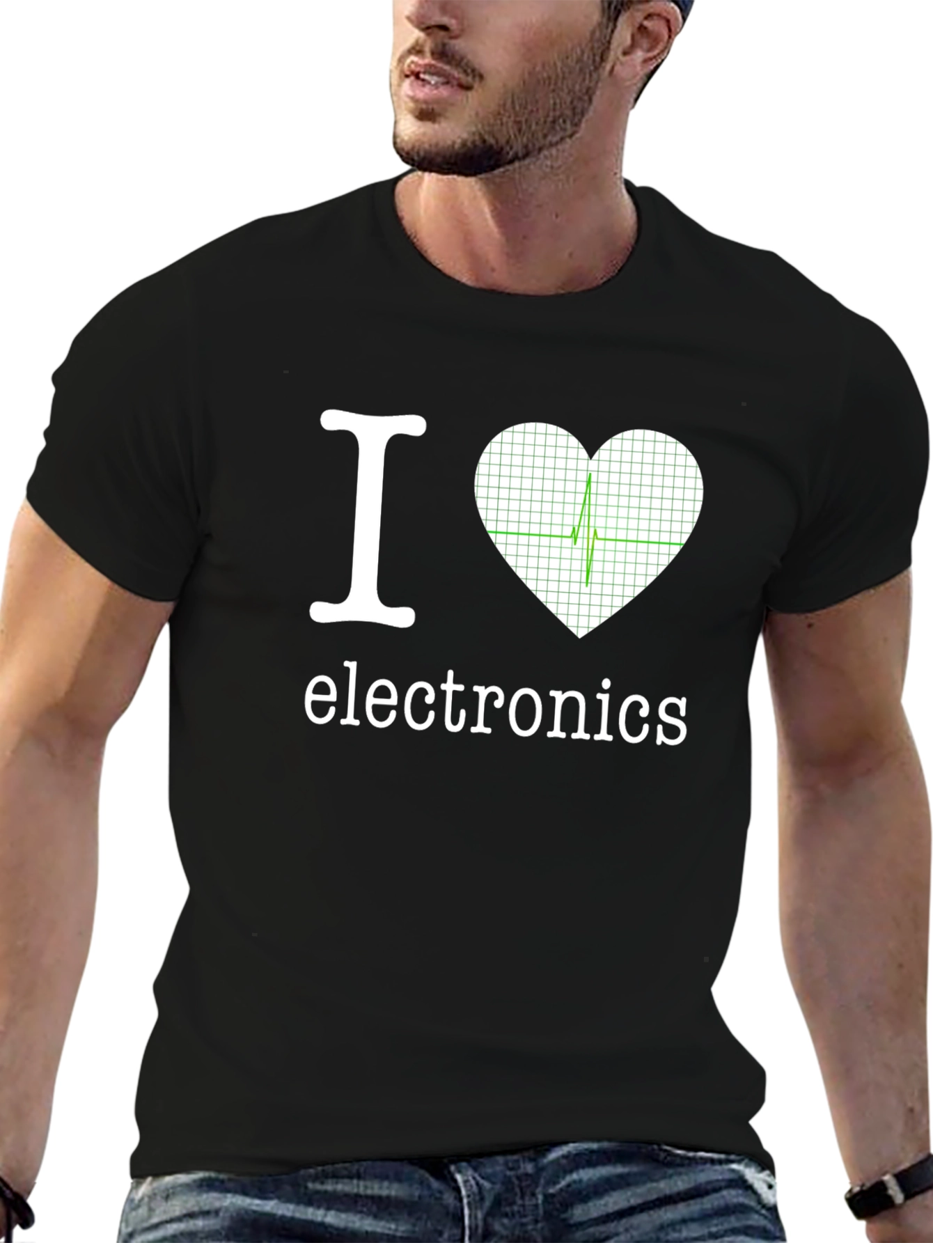 I Heart Electronics T-Shirt - Cool Geek Design