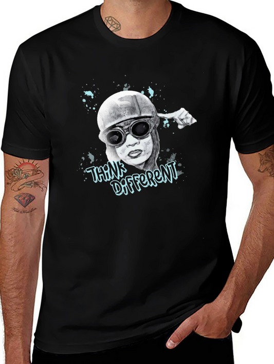 Think Different Pilot Graphic Tee - Black