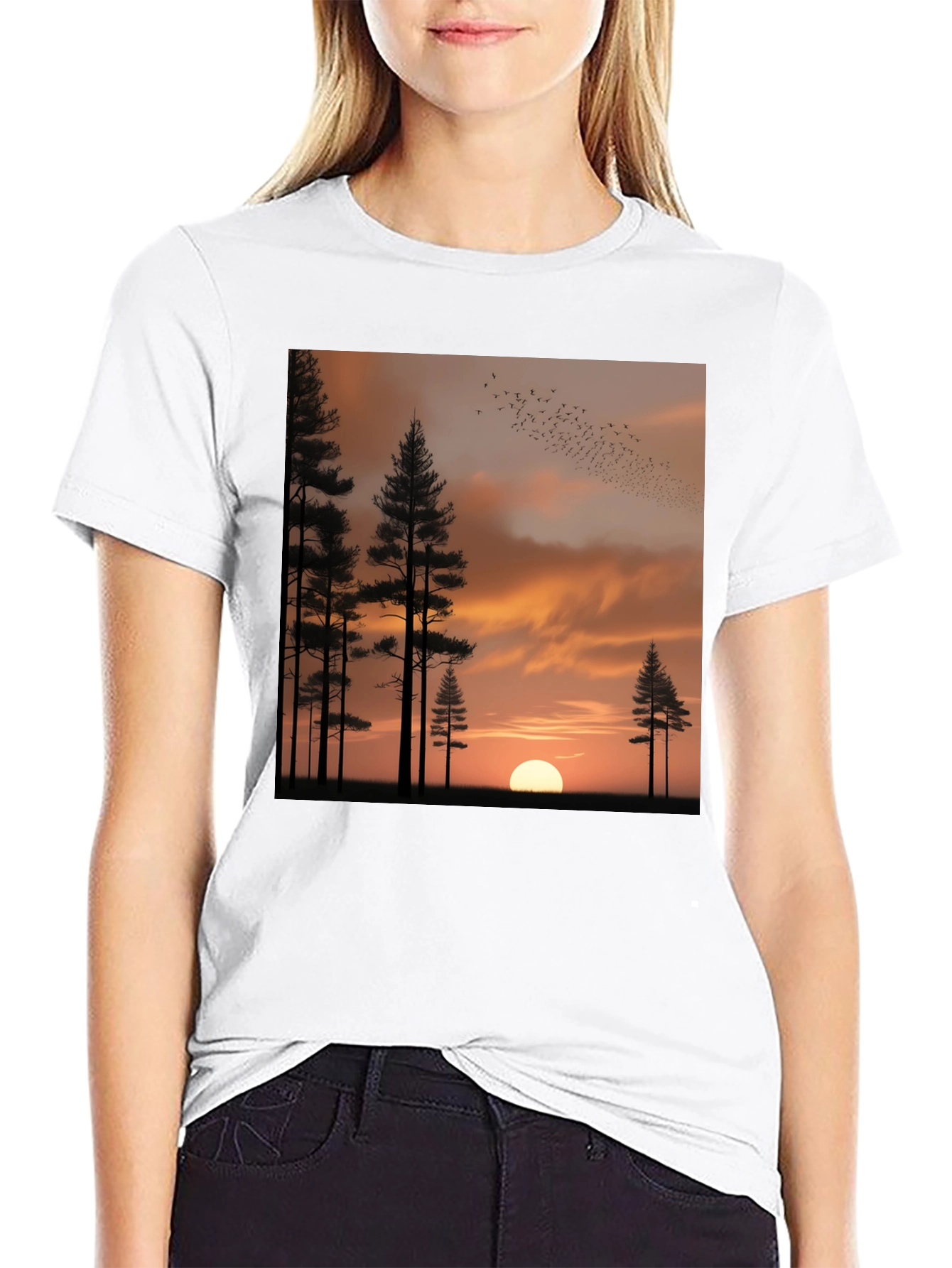 Sunset Forest Graphic Tee
