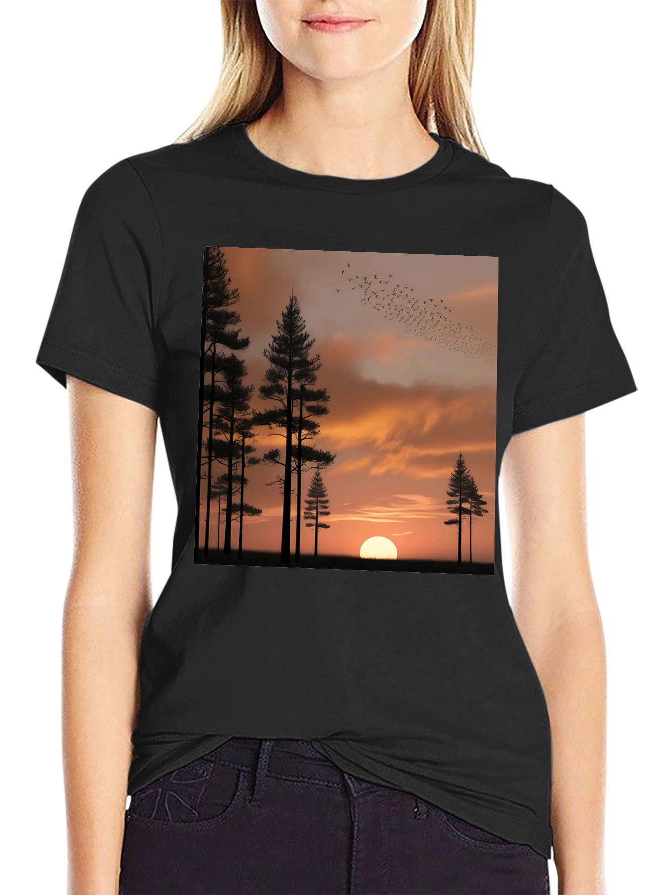 Sunset Forest Graphic Tee