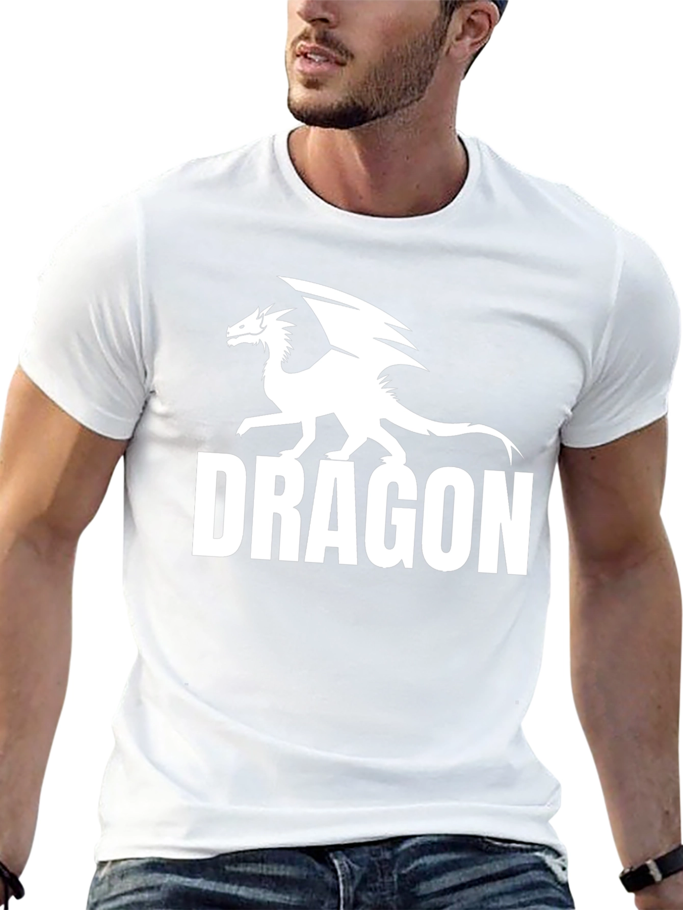 Dragon Graphic Tee - Black Cotton Comfort