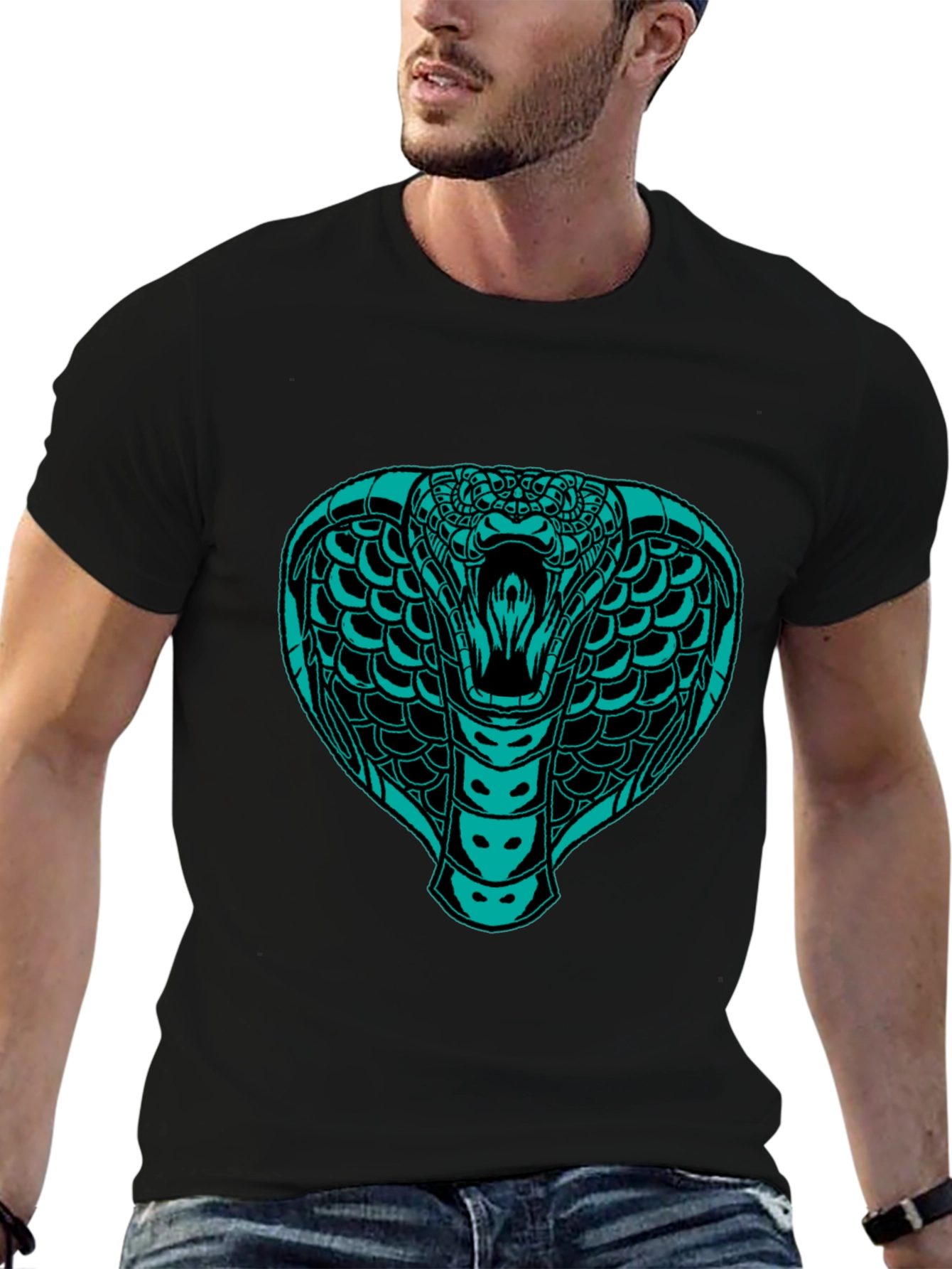 Cobra Graphic T-Shirt - Black