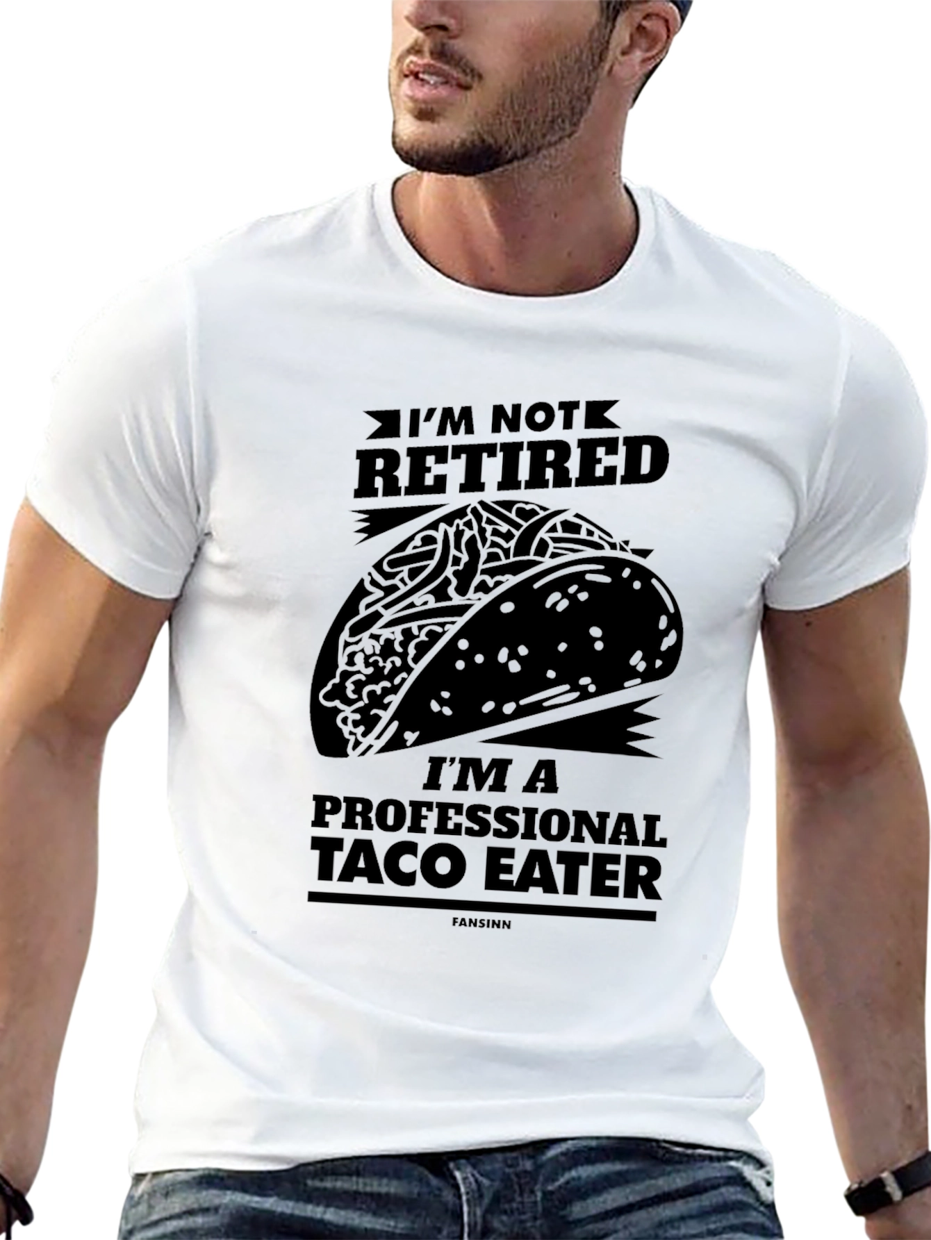 Taco Eater Graphic Tee - Black Cotton T-Shirt