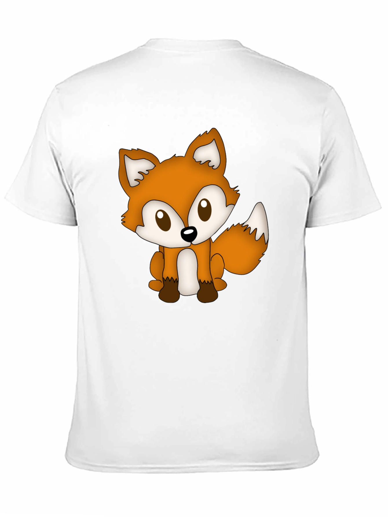 Cute Fox Graphic Tee - Soft Black T-Shirt