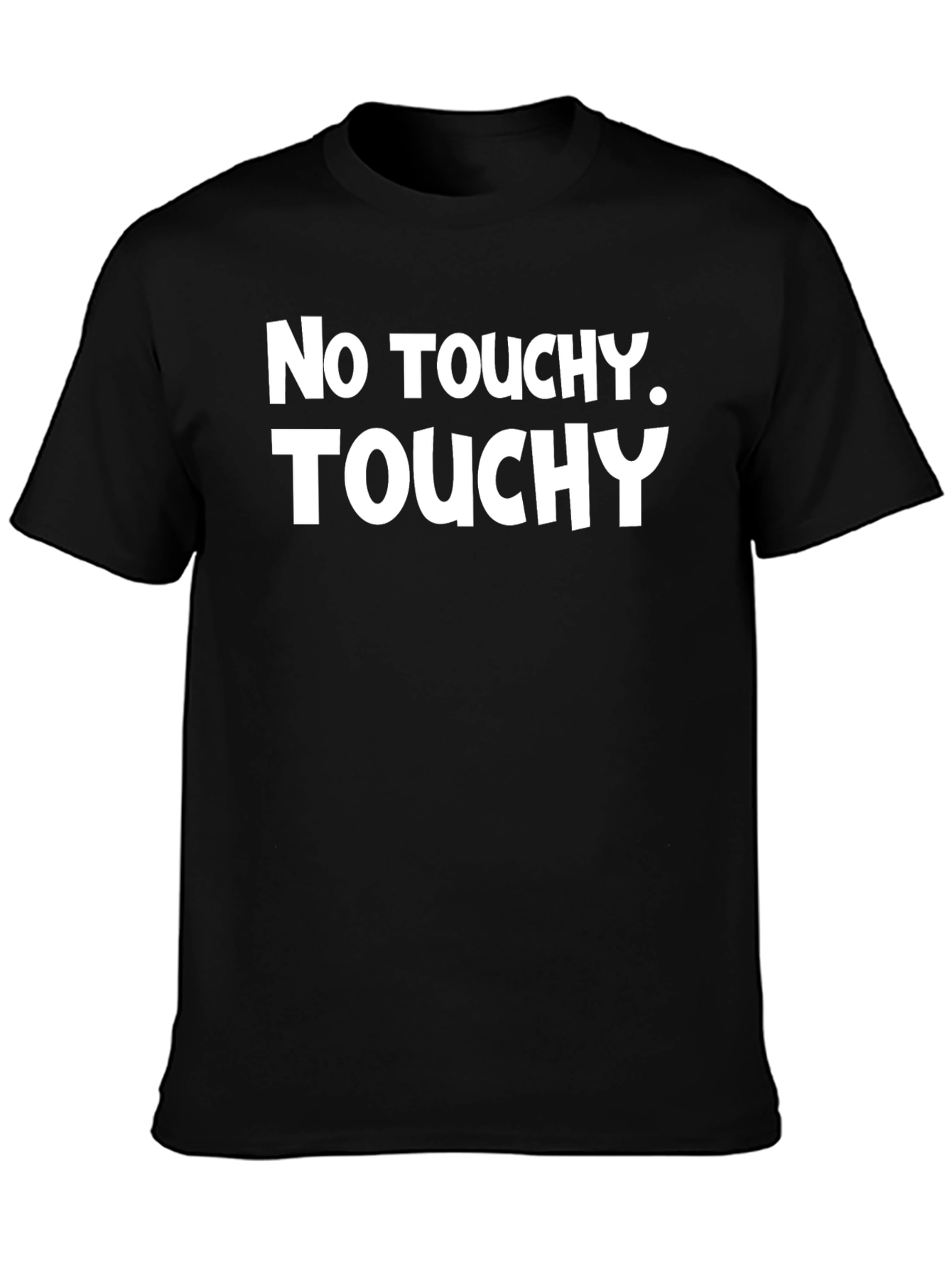 No Touchy Graphic Tee - Black