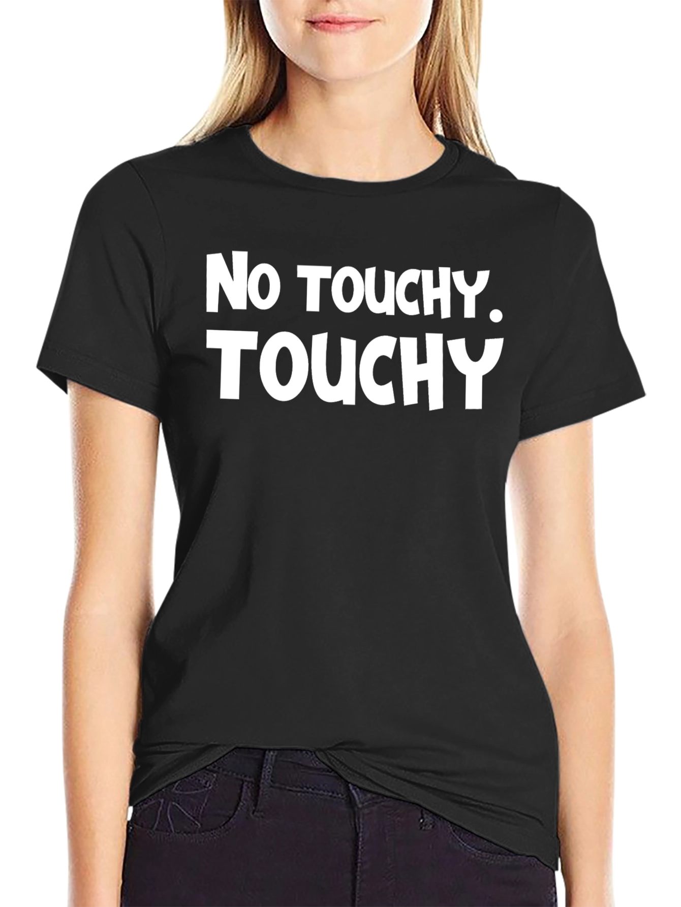 No Touchy Graphic Tee - Black