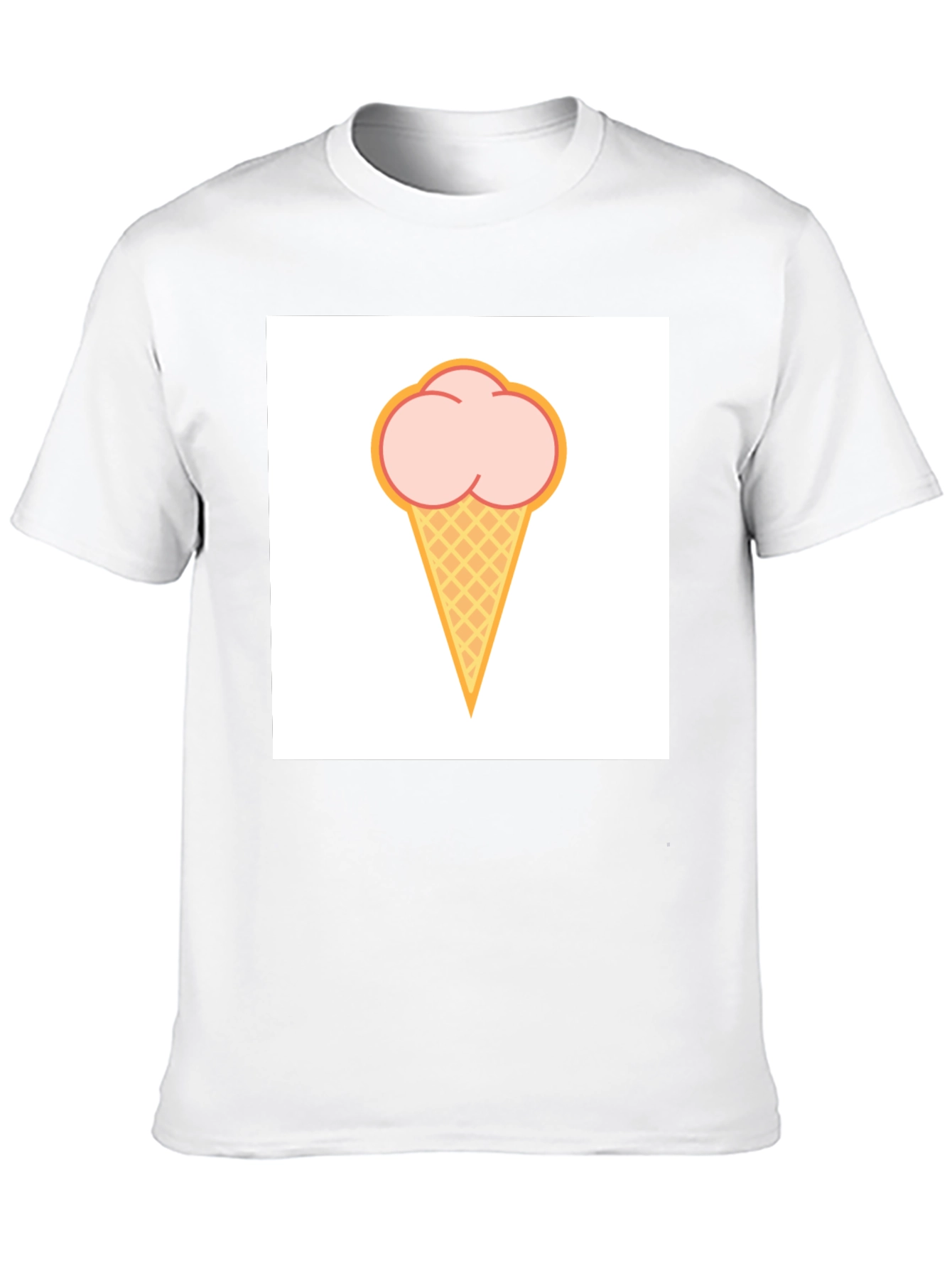 Ice Cream Graphic Black T-Shirt