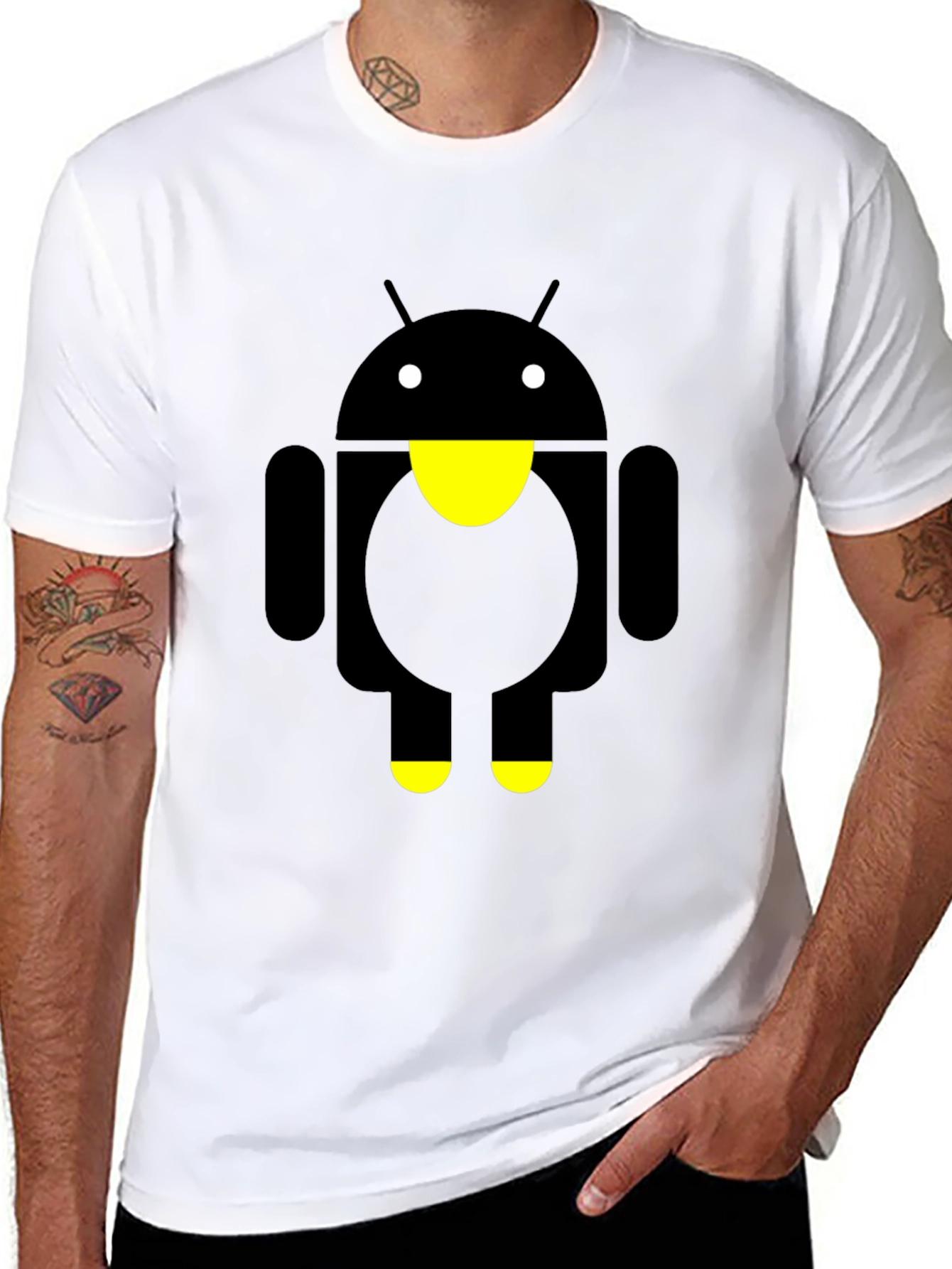 Android Firefly Graphic T-Shirt - Black