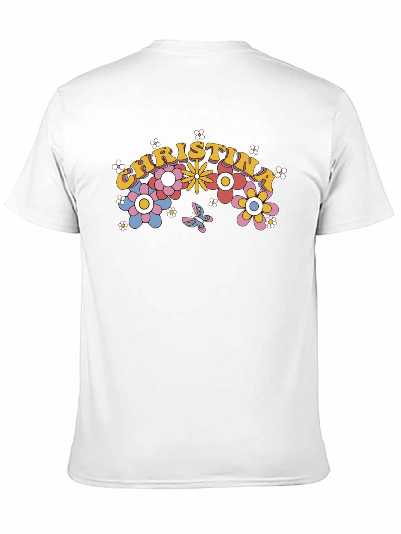 Christina Floral Retro T-Shirt
