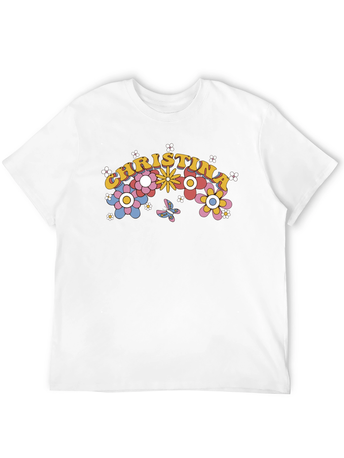 Christina Floral Retro T-Shirt