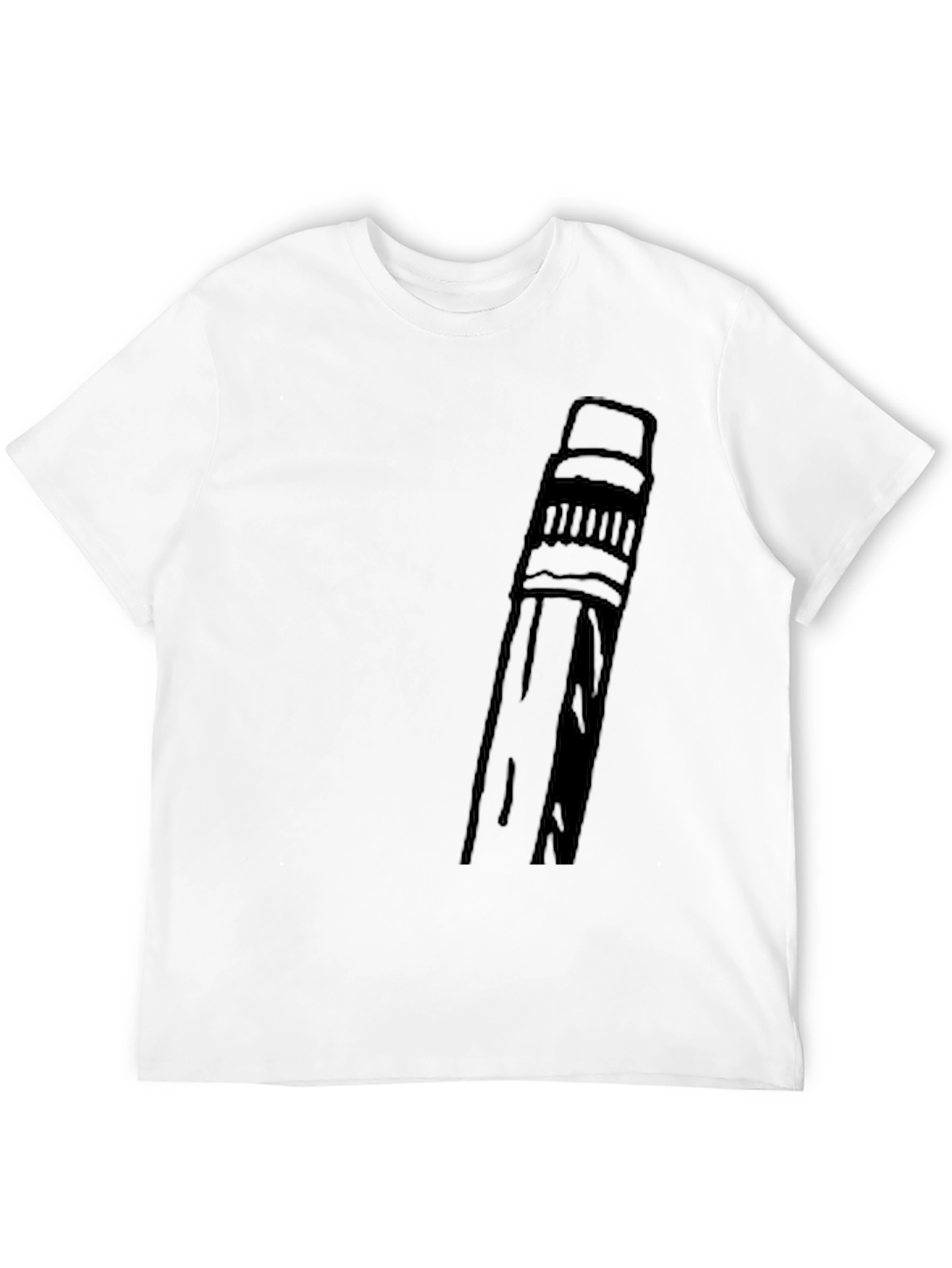 Pencil Graphic T-Shirt - Black