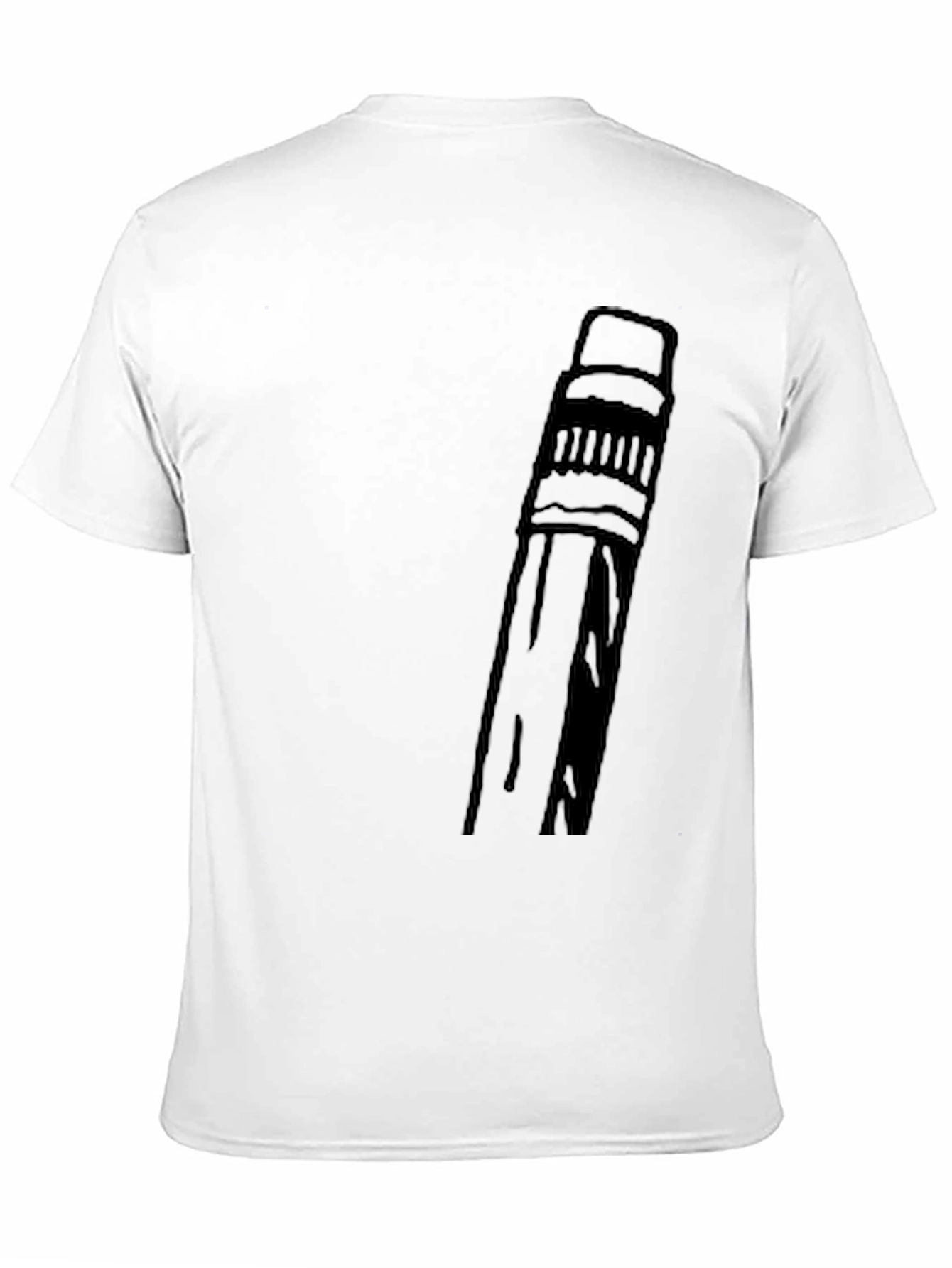 Pencil Graphic T-Shirt - Black