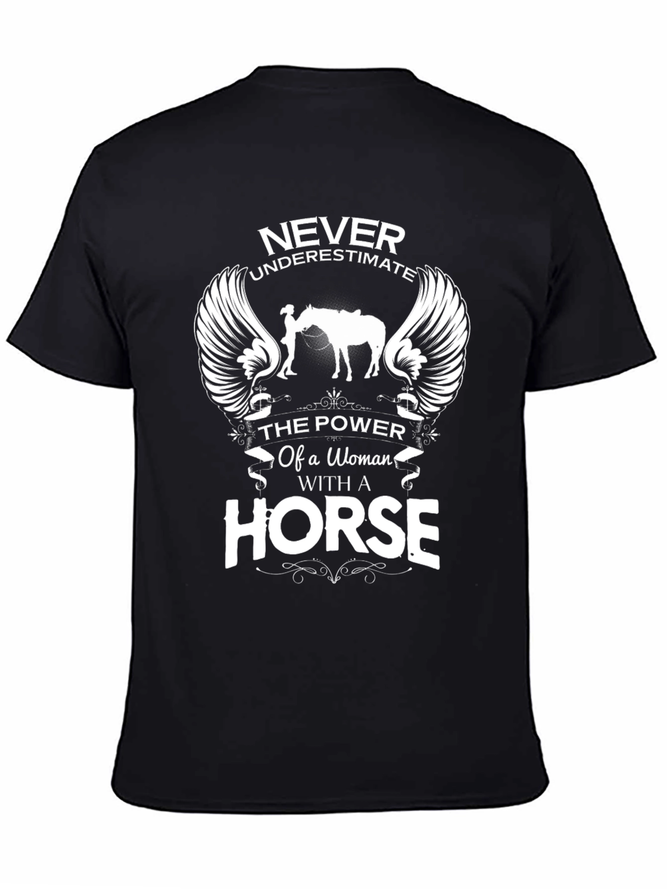 Women and Horse Power Graphic Tee
