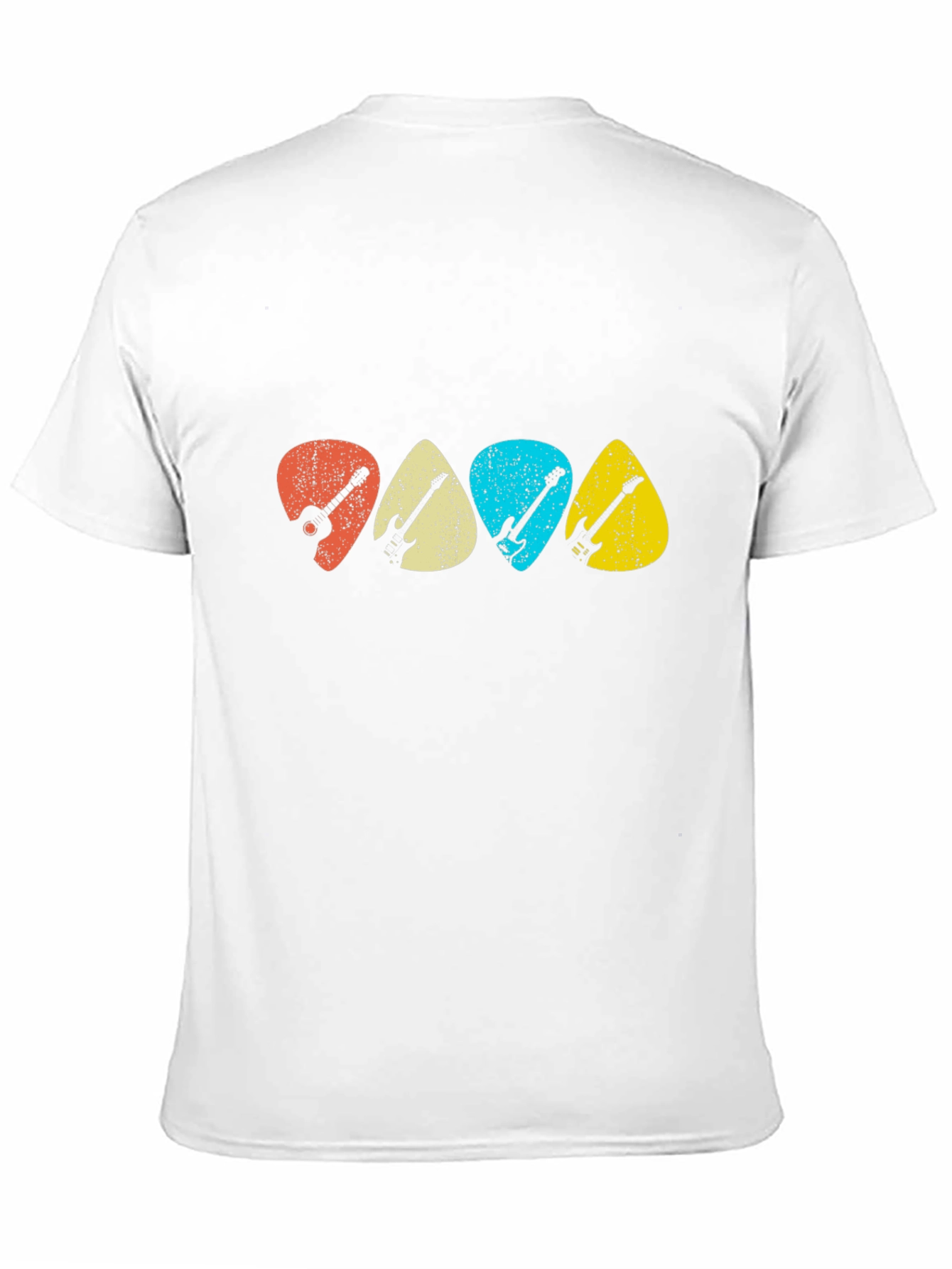 Retro Guitar Picks T-Shirt - Music Lover Tee