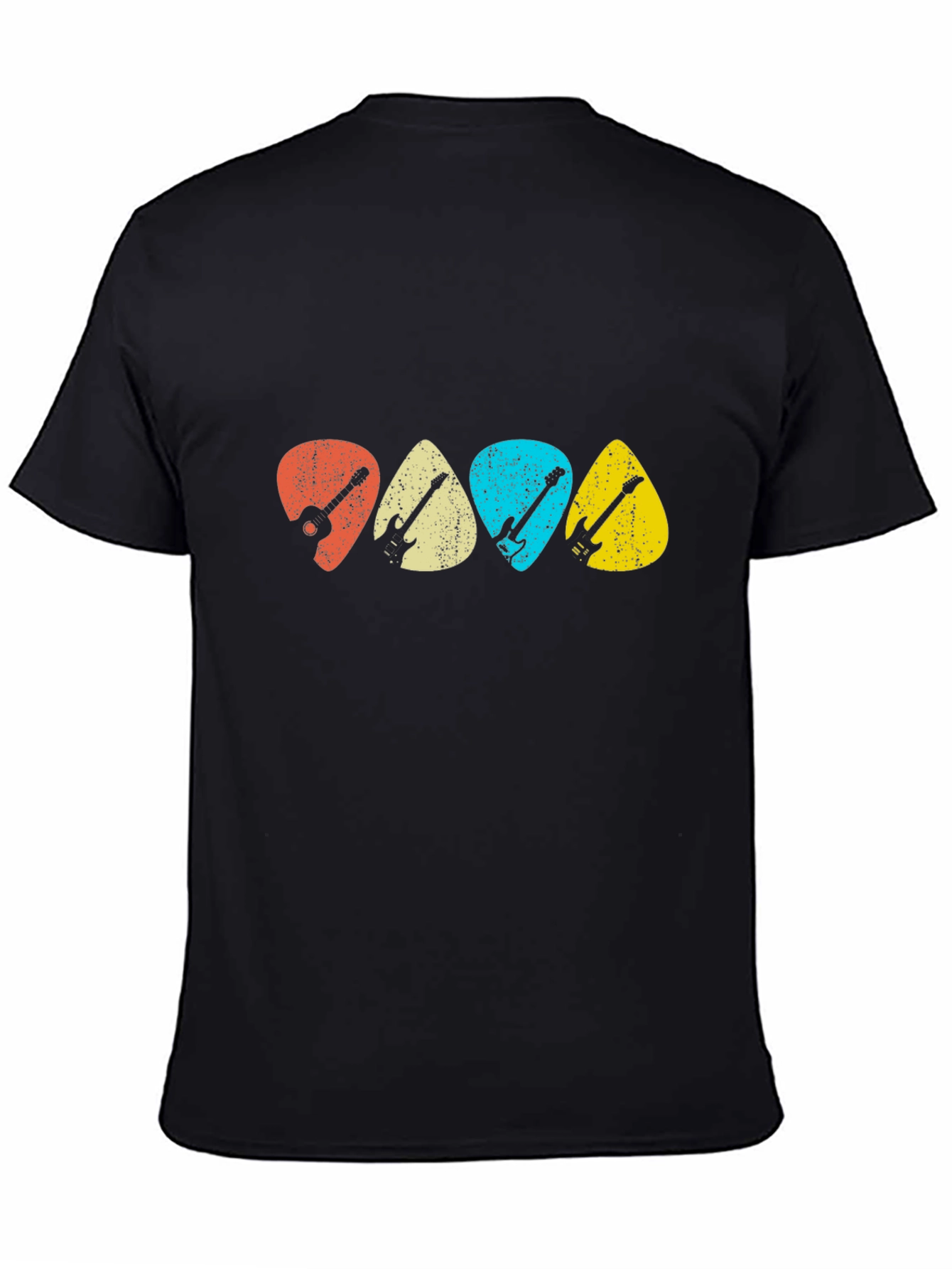 Retro Guitar Picks T-Shirt - Music Lover Tee
