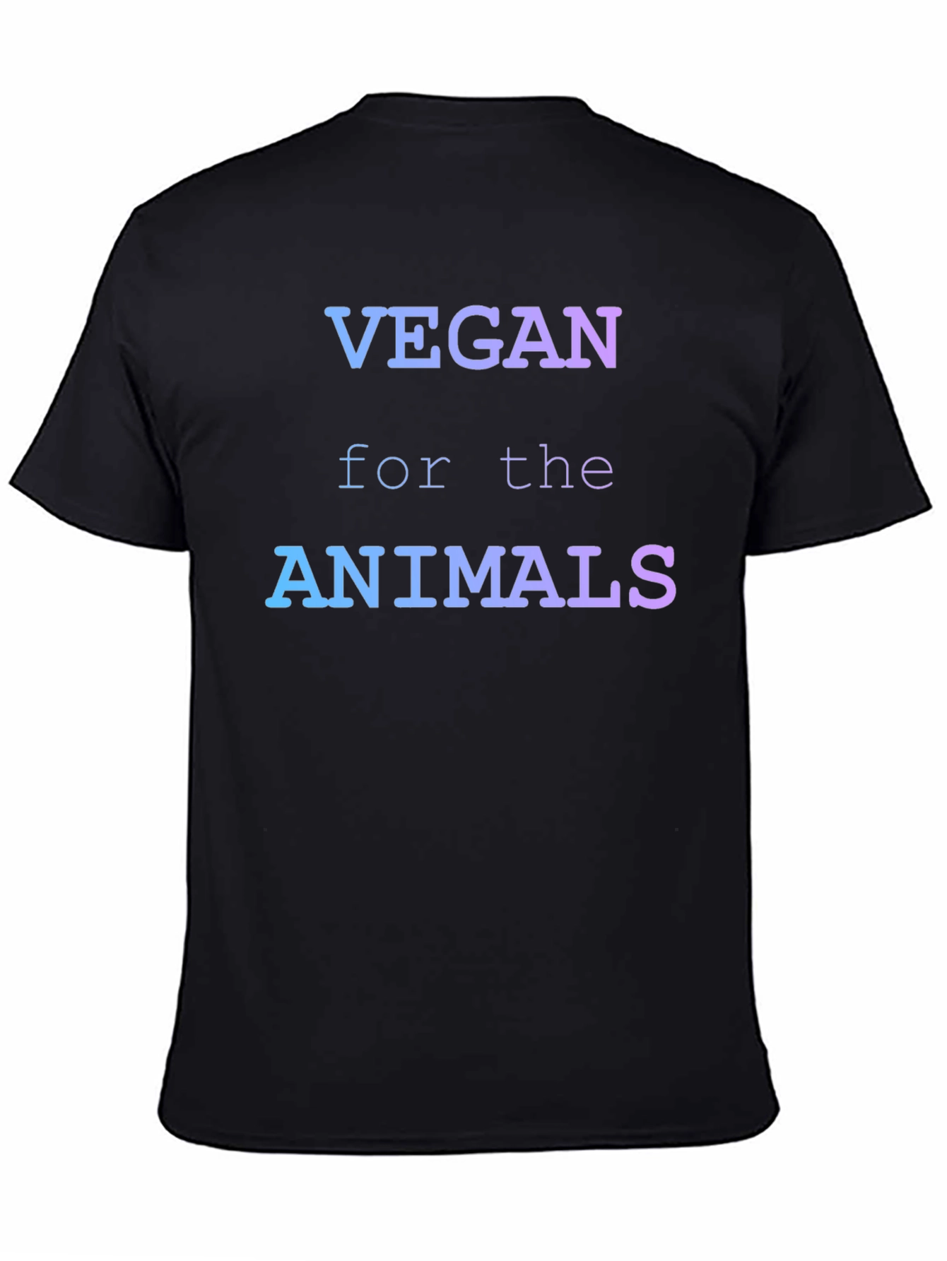 Vegan for the Animals Gradient Graphic T-Shirt